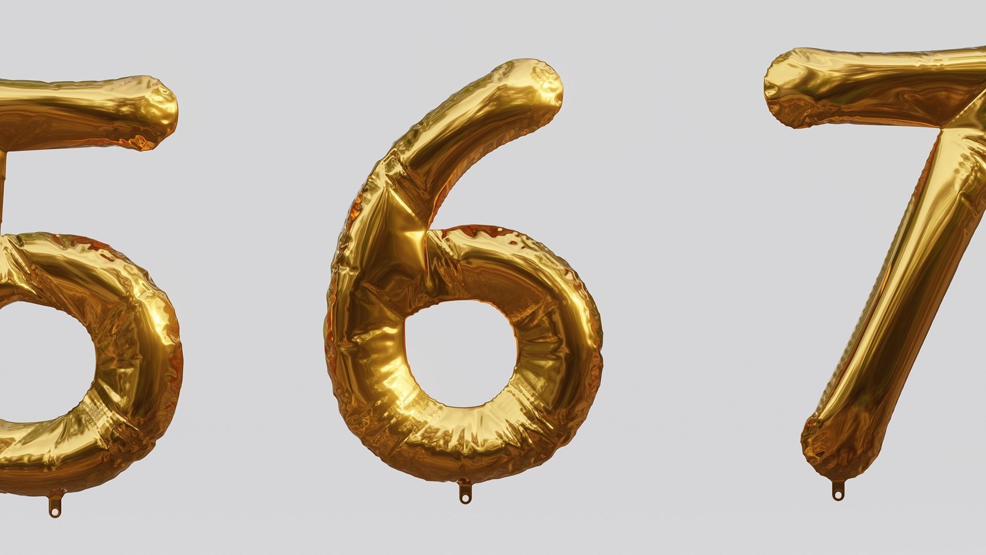 Balloon Letter and Number Kit 3D model_7