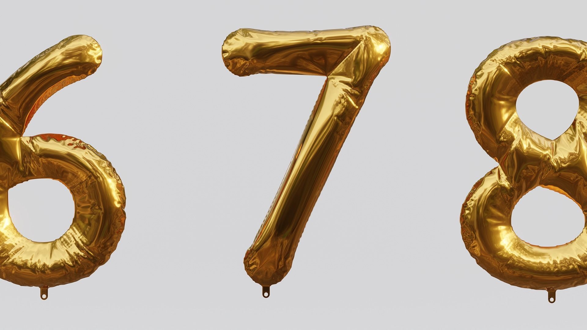 Balloon Letter and Number Kit 3D model_8