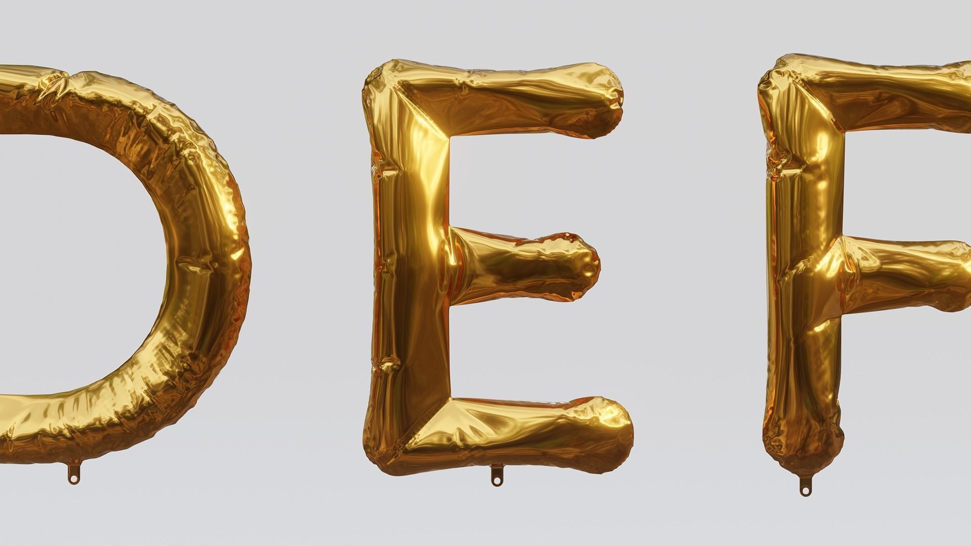 Balloon Letter and Number Kit 3D model_15