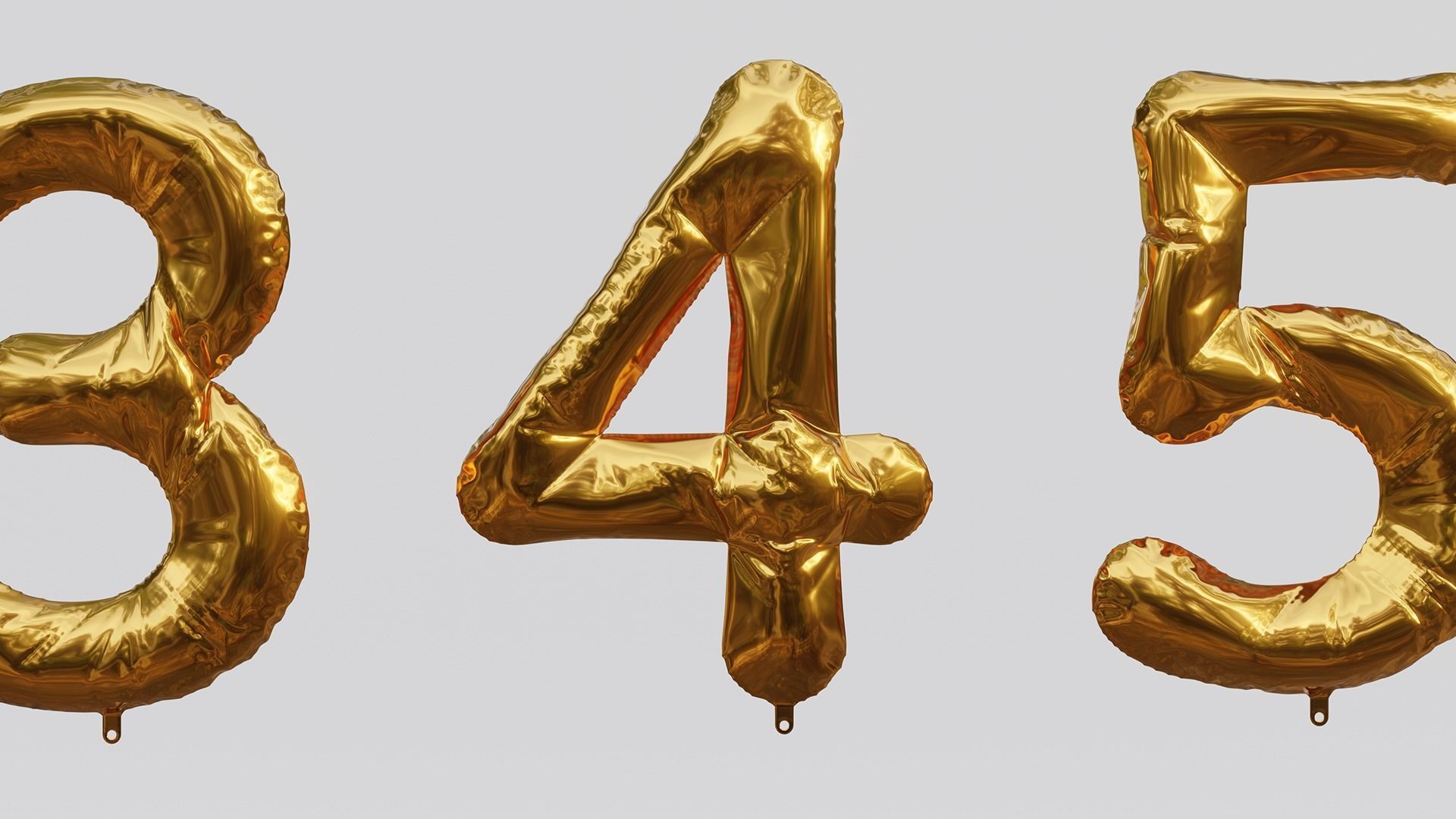 Balloon Letter and Number Kit 3D model_5