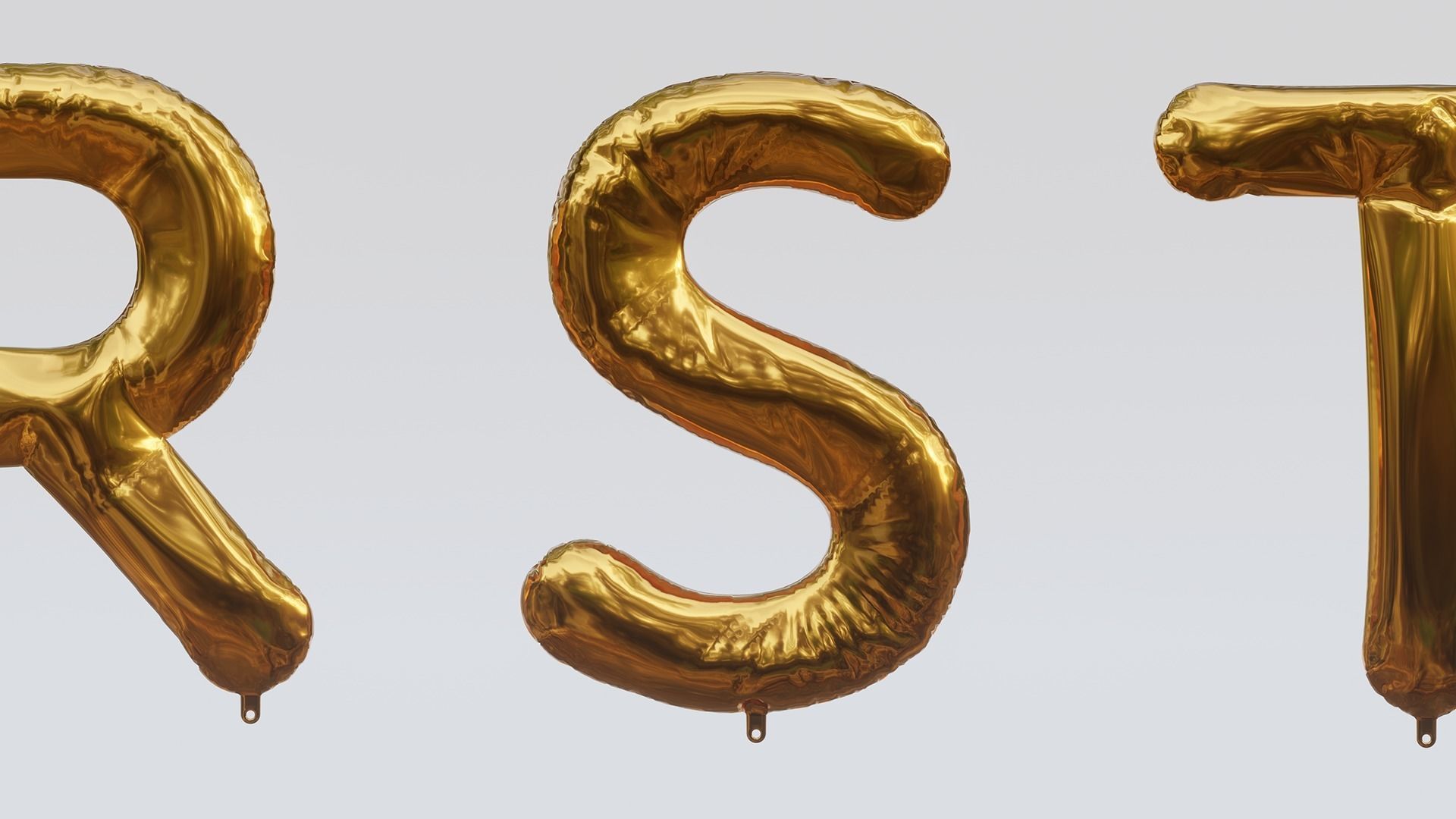 Balloon Letter and Number Kit 3D model_29