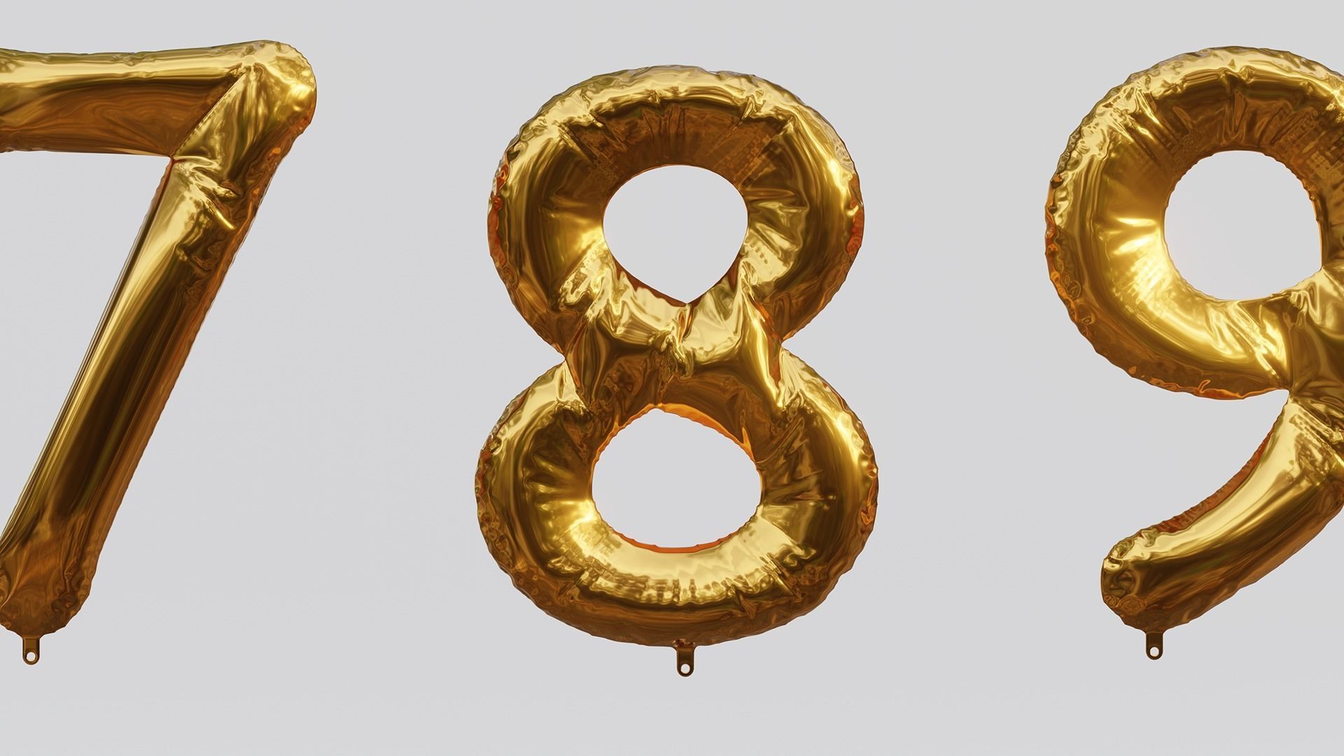 Balloon Letter and Number Kit 3D model_9
