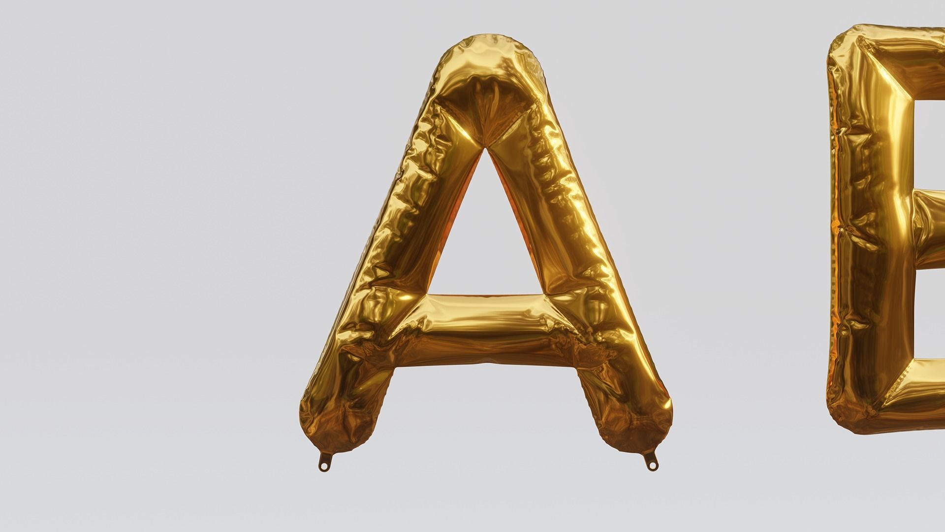 Balloon Letter and Number Kit 3D model_11