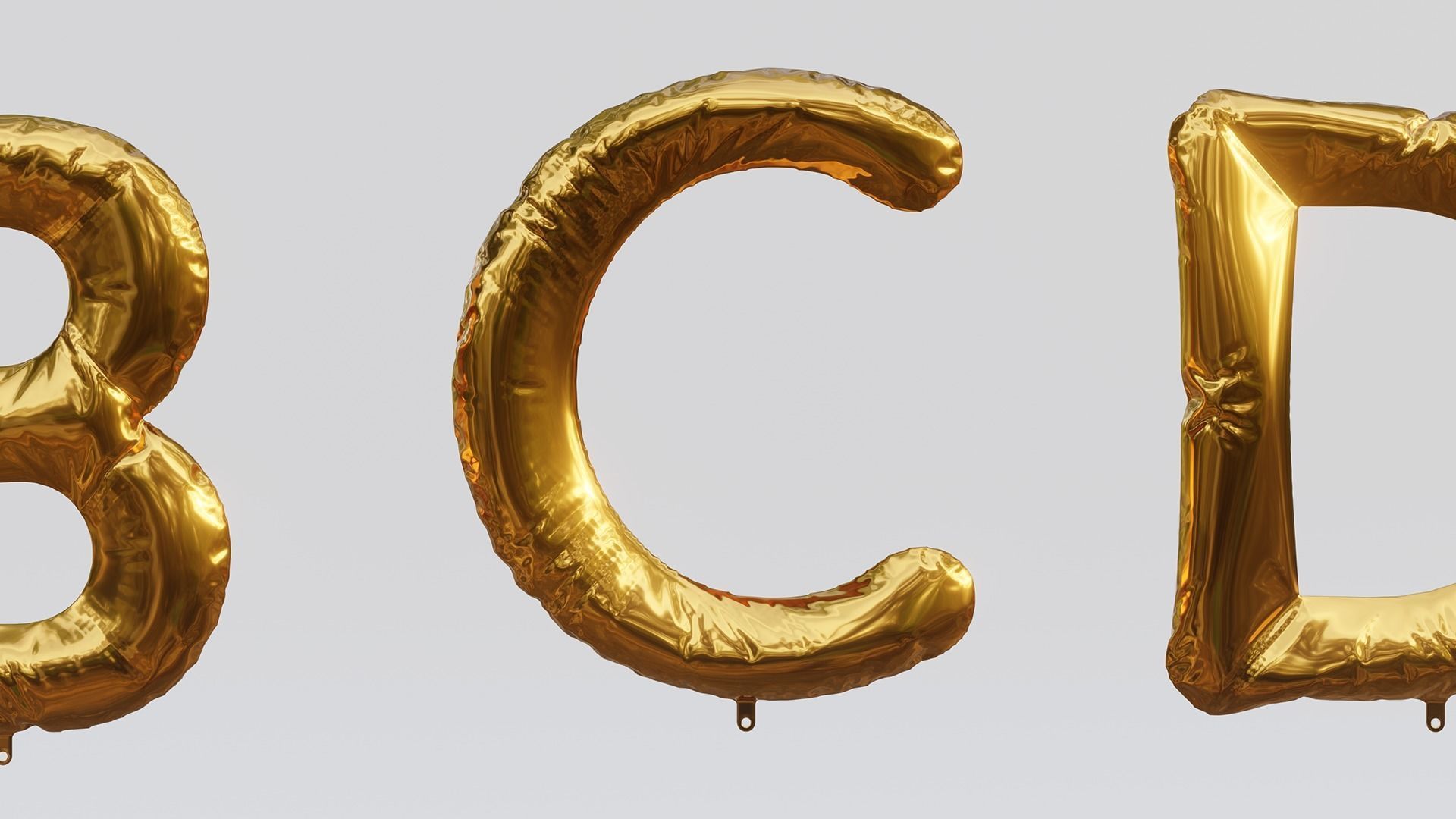 Balloon Letter and Number Kit 3D model_13