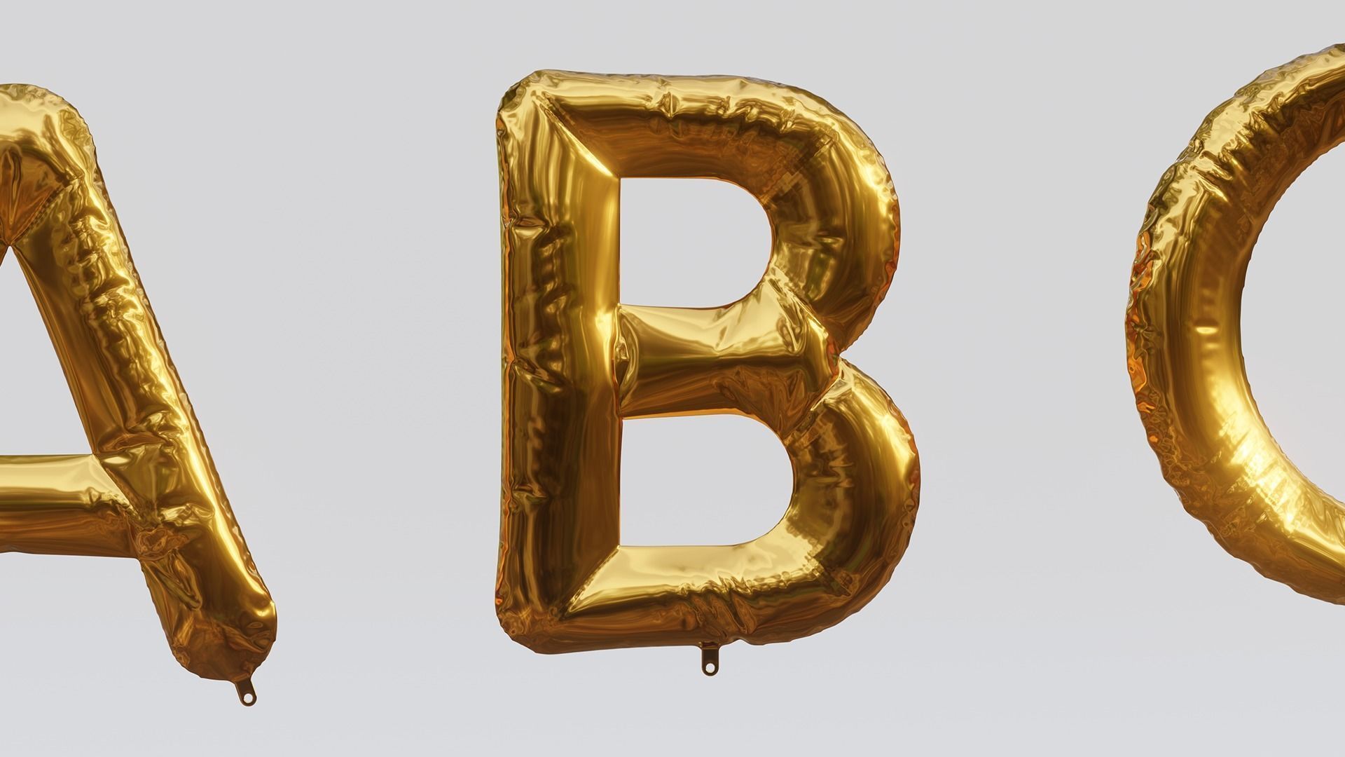 Balloon Letter and Number Kit 3D model_12