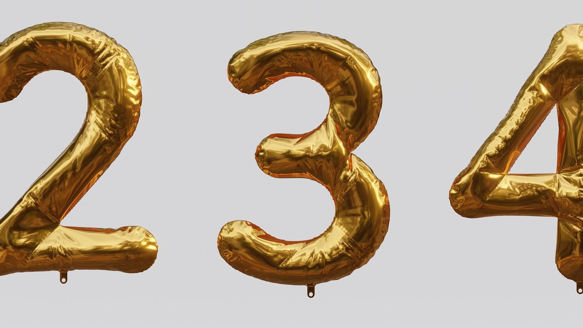Balloon Letter and Number Kit 3D model_4