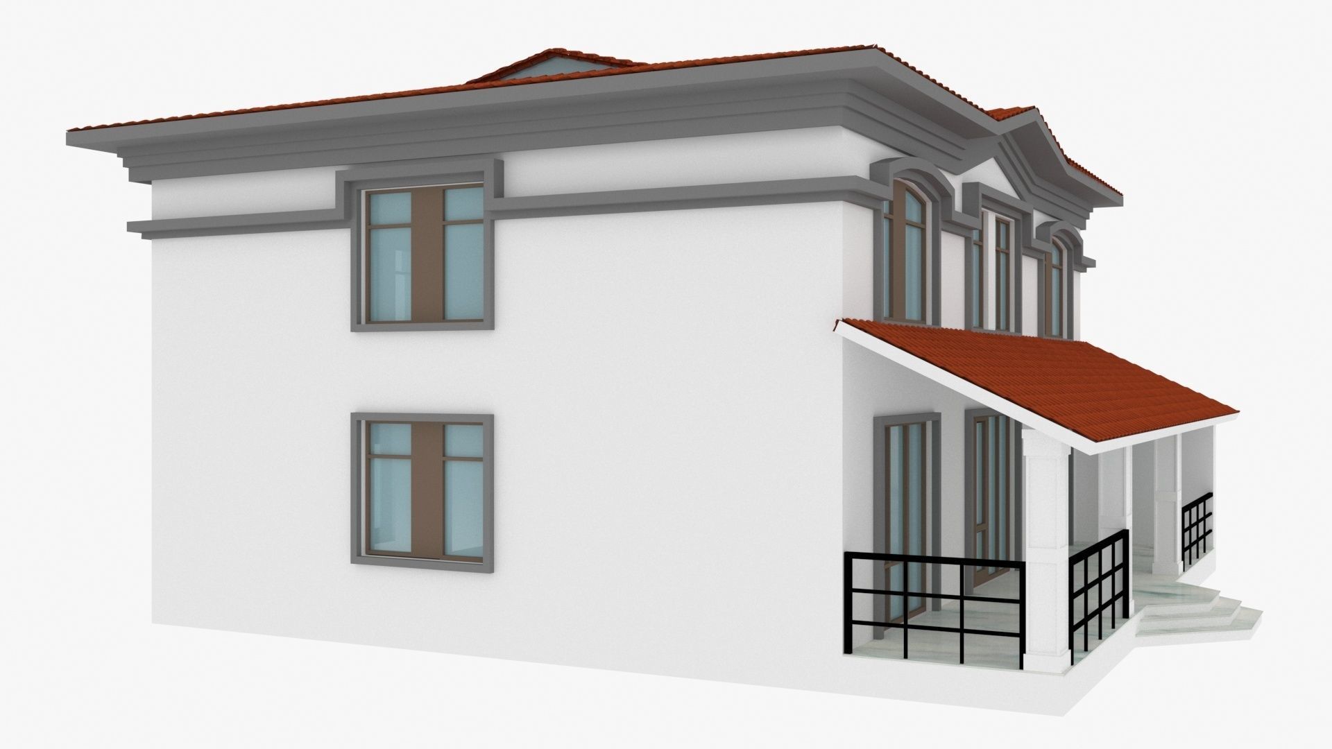 Villa 3D model_9