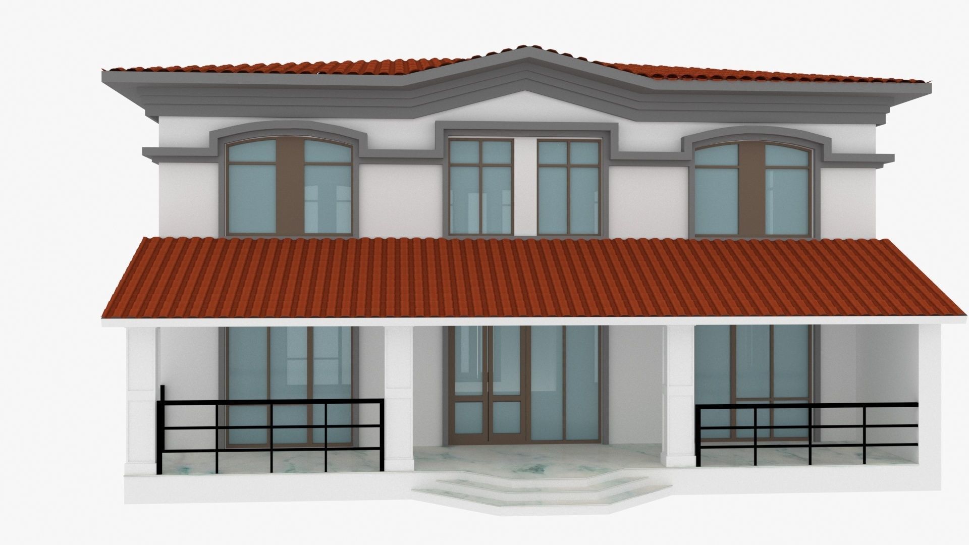 Villa 3D model_6