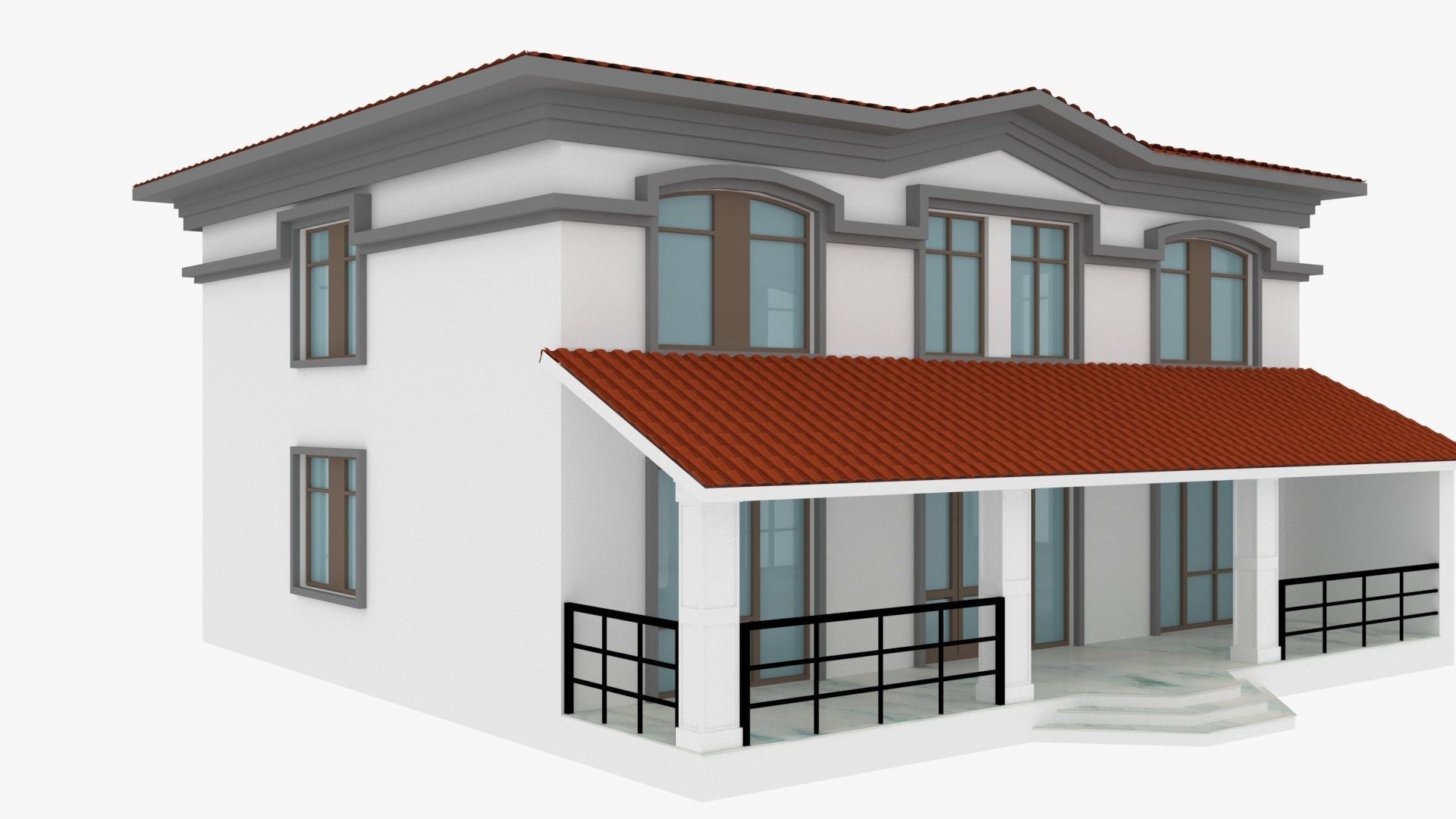 Villa 3D model_8