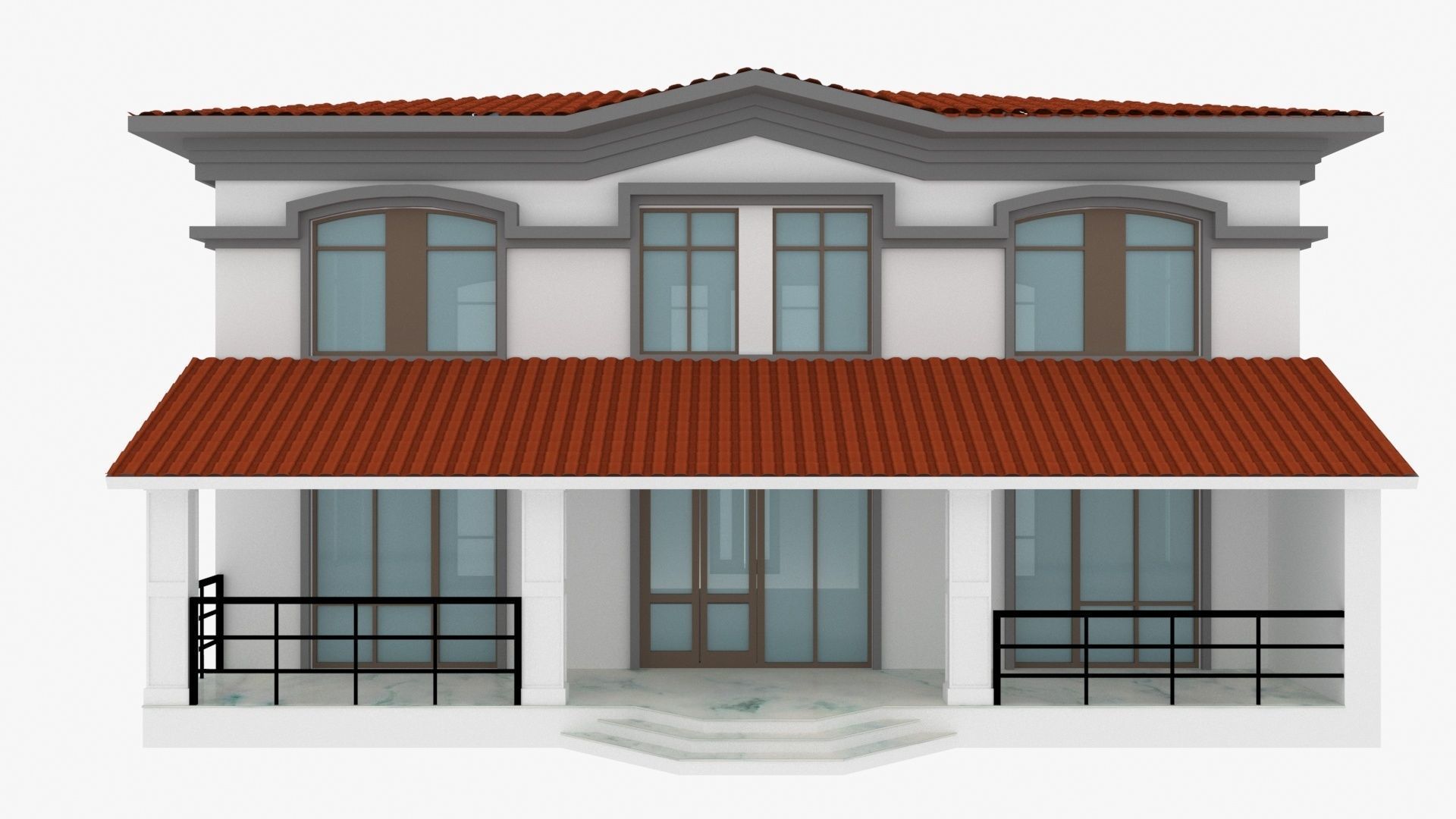 Villa 3D model_5