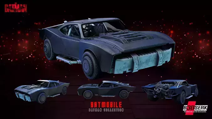 B3DSERK June term 2023 Batmobile Sculpture ready for printing