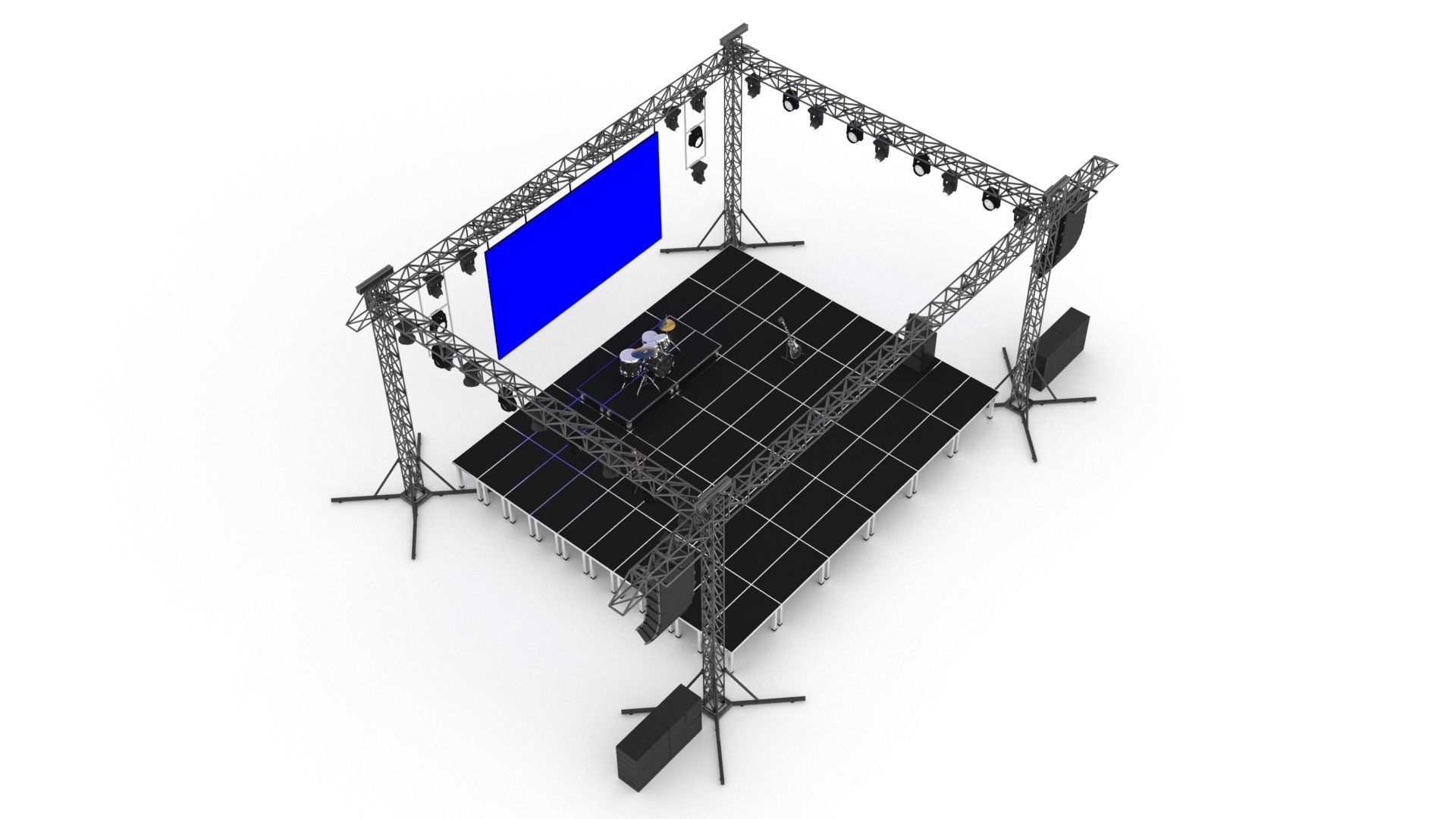 Concert Stage 3D model_4