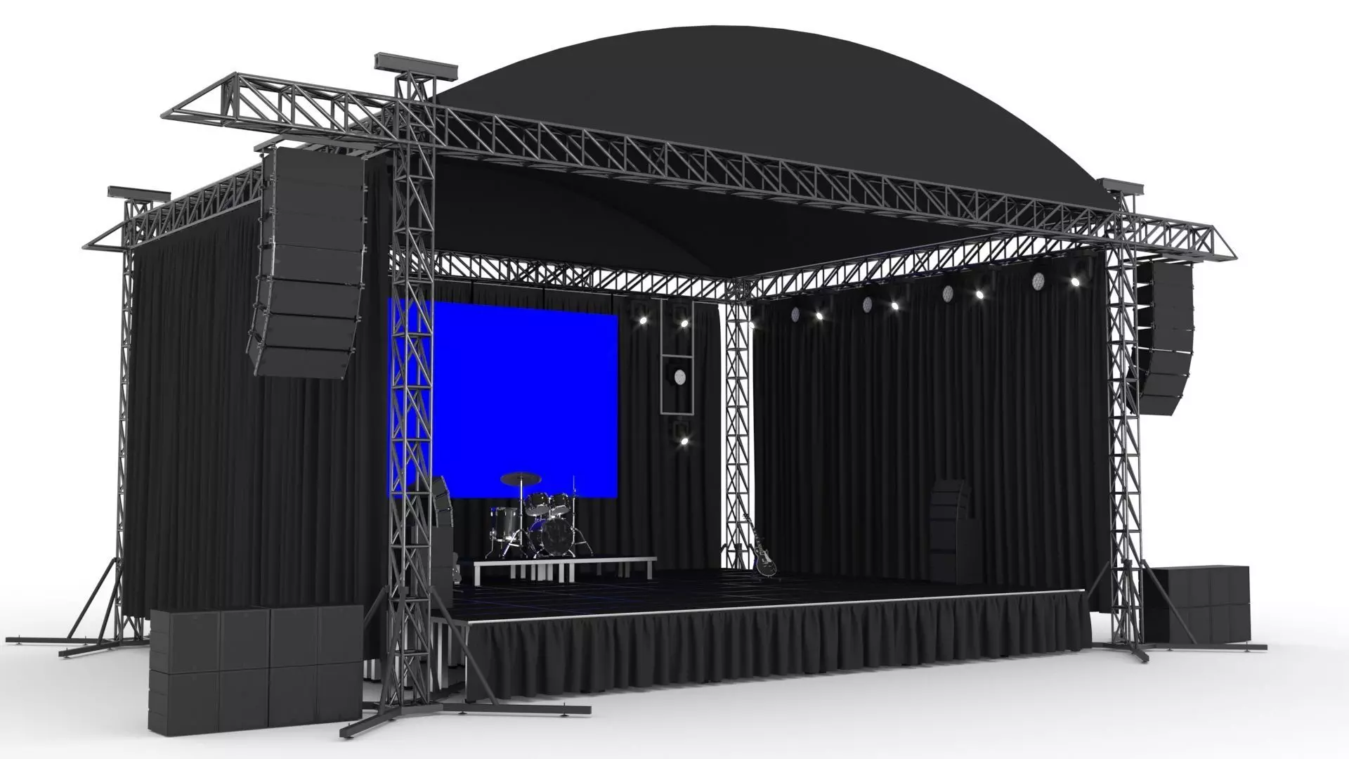 Concert Stage 3D model_0