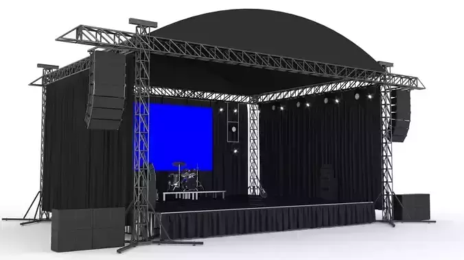 Concert Stage 3D model