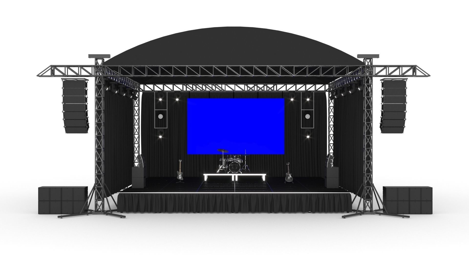 Concert Stage 3D model_1