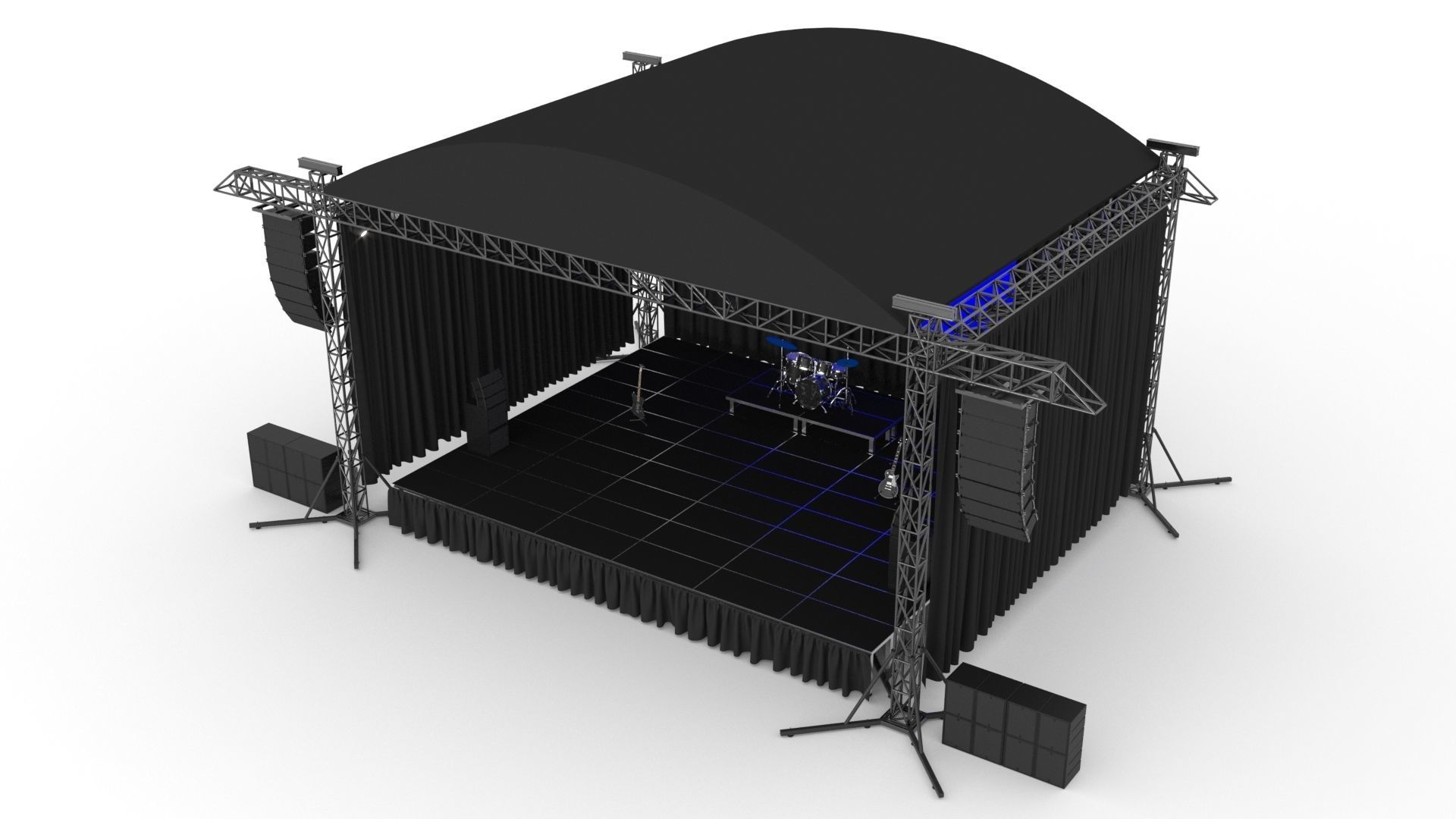 Concert Stage 3D model_2