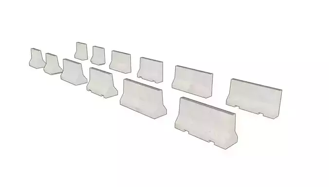 New Jersey Barrier 01 3D model