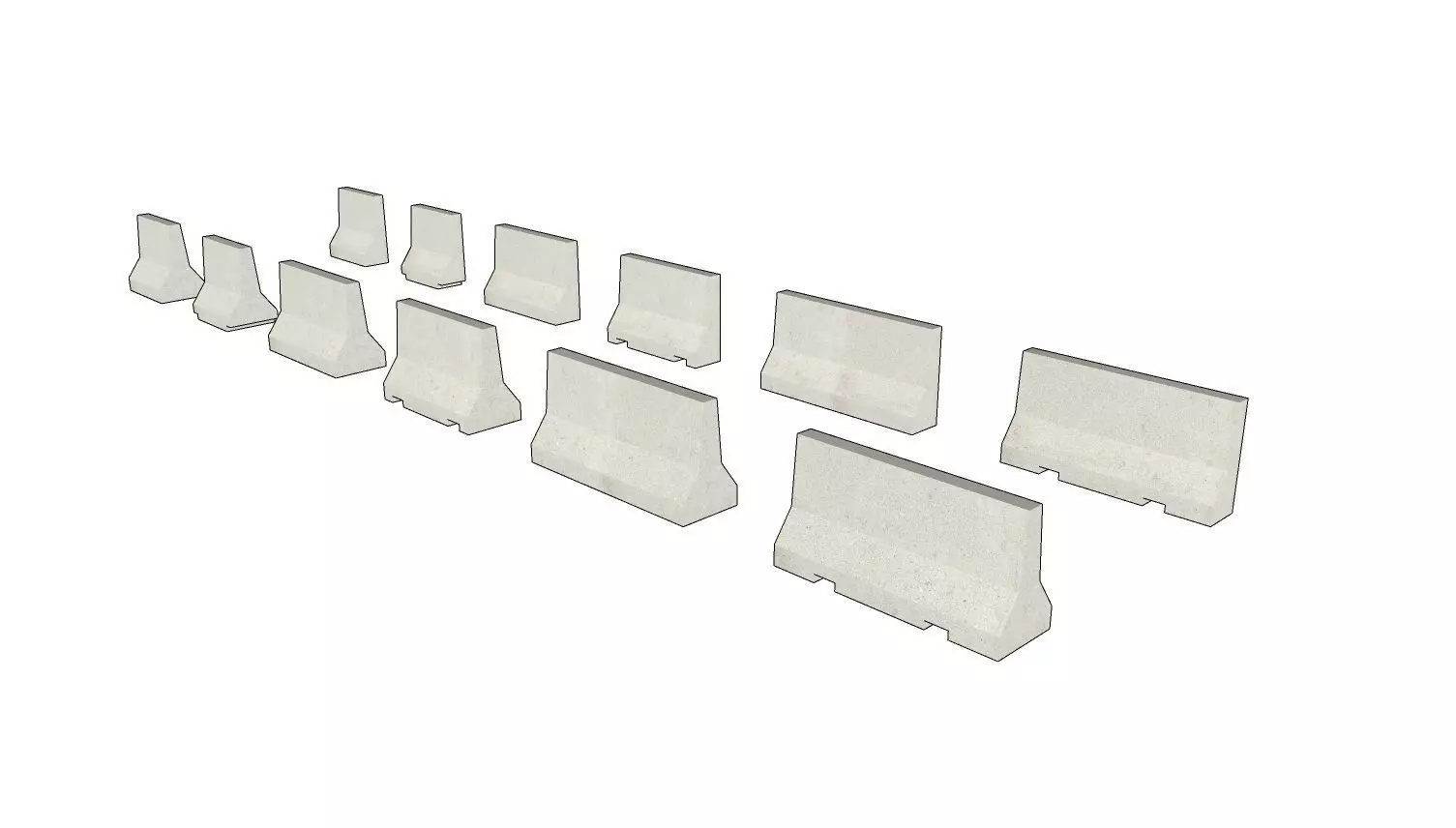 New Jersey Barrier 01 3D model_0