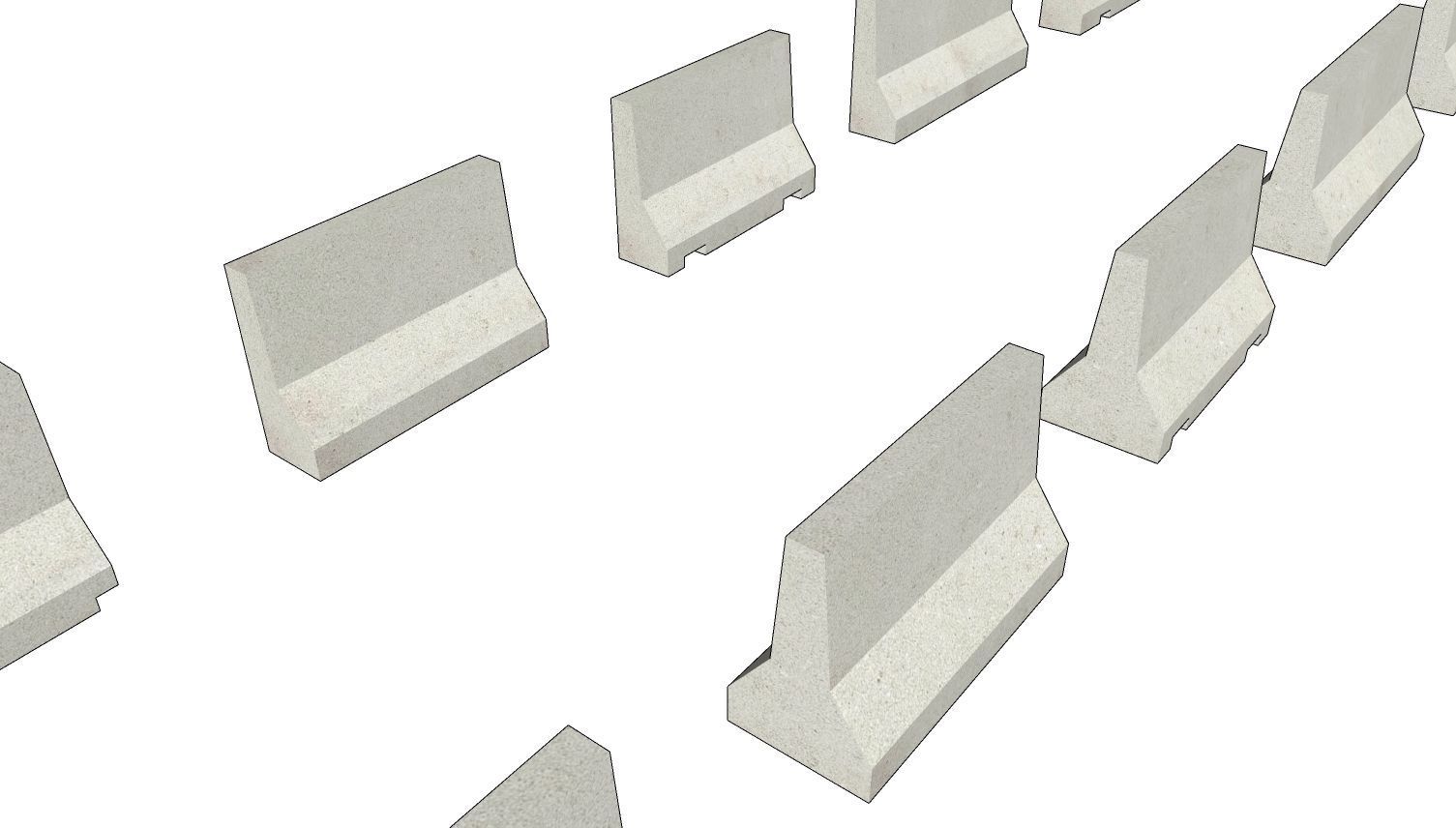 New Jersey Barrier 01 3D model_12