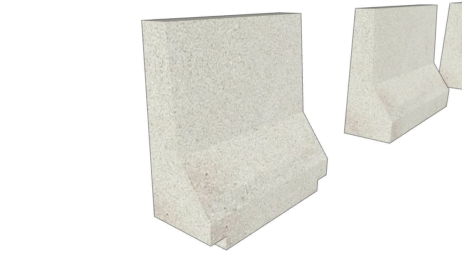 New Jersey Barrier 01 3D model_8