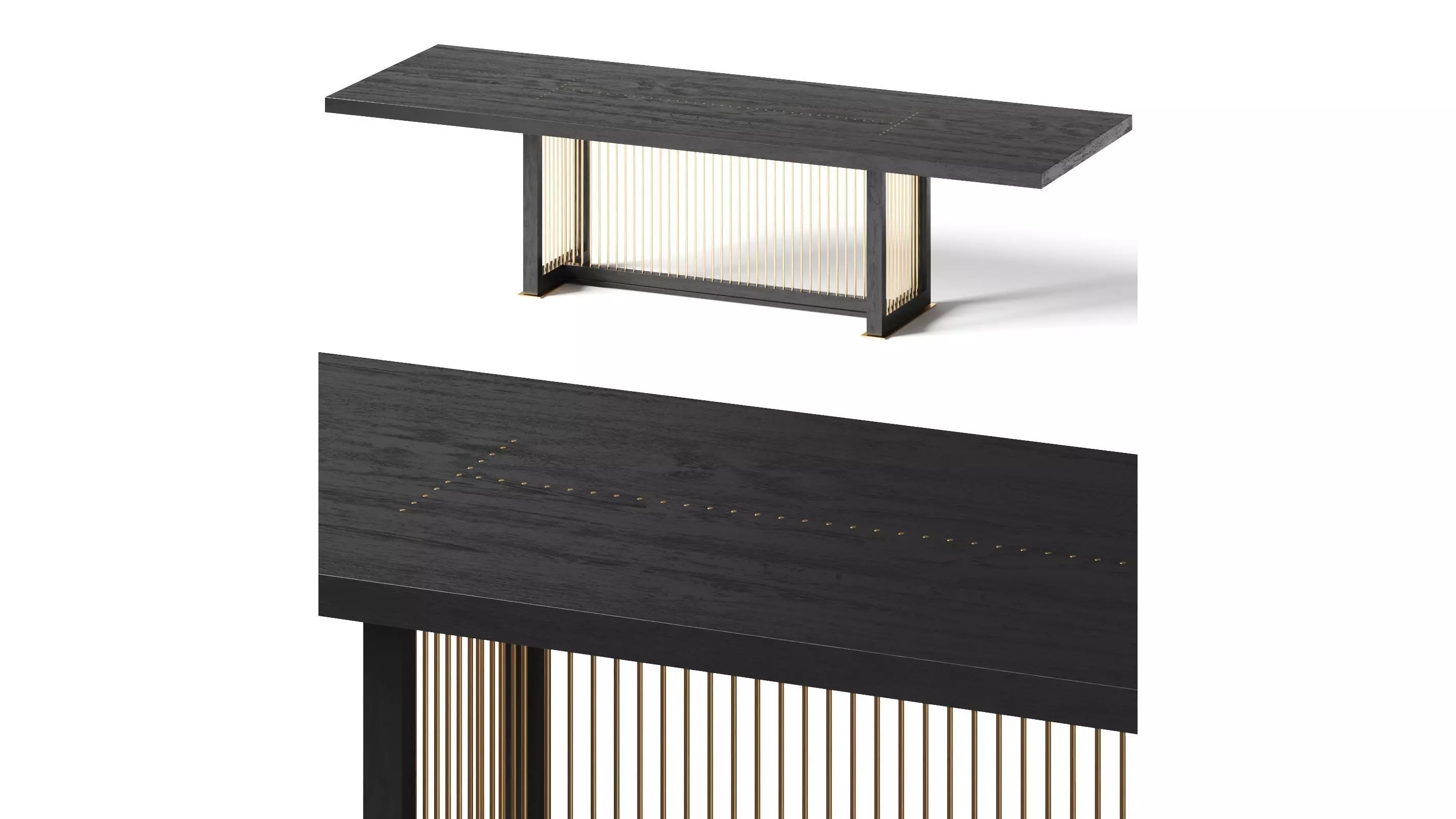 Ondo - Art Deco dining table 3D model