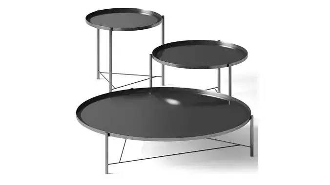 Frigerio SANTAMONICA coffee tables 3D model
