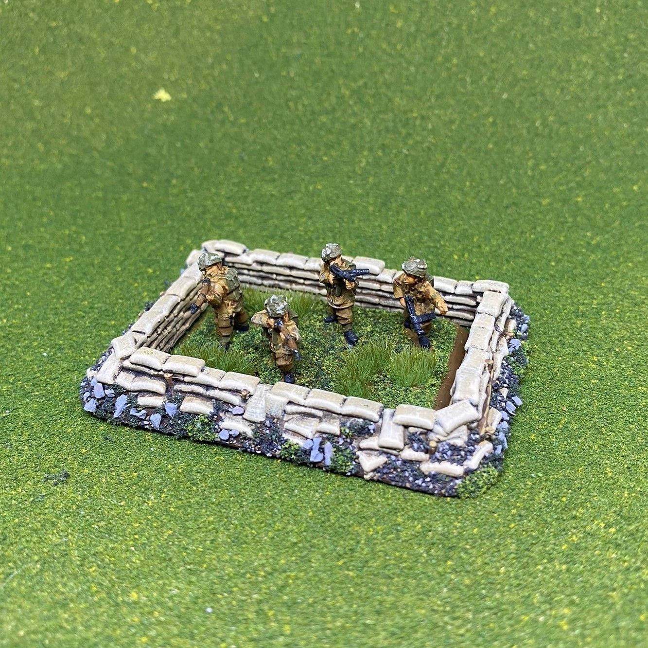 Medium Sandbagged Dugout Style 4 15mm Scale 3d Print Model 3D print model_5