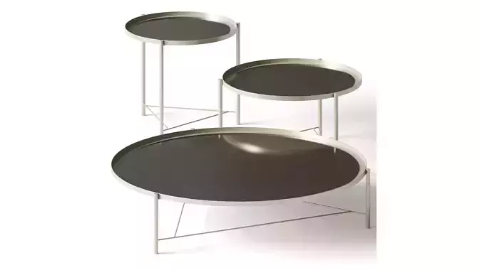 Frigerio SANTAMONICA coffee tables 3D model