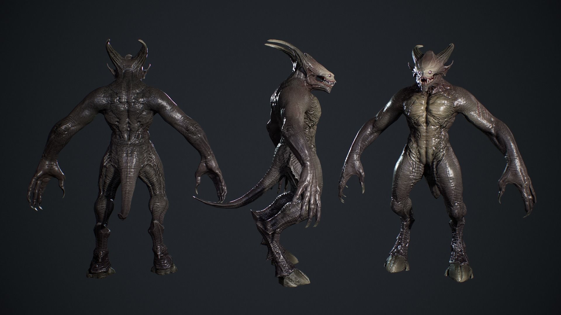 Demon Character 4 Low-poly 3D model_9