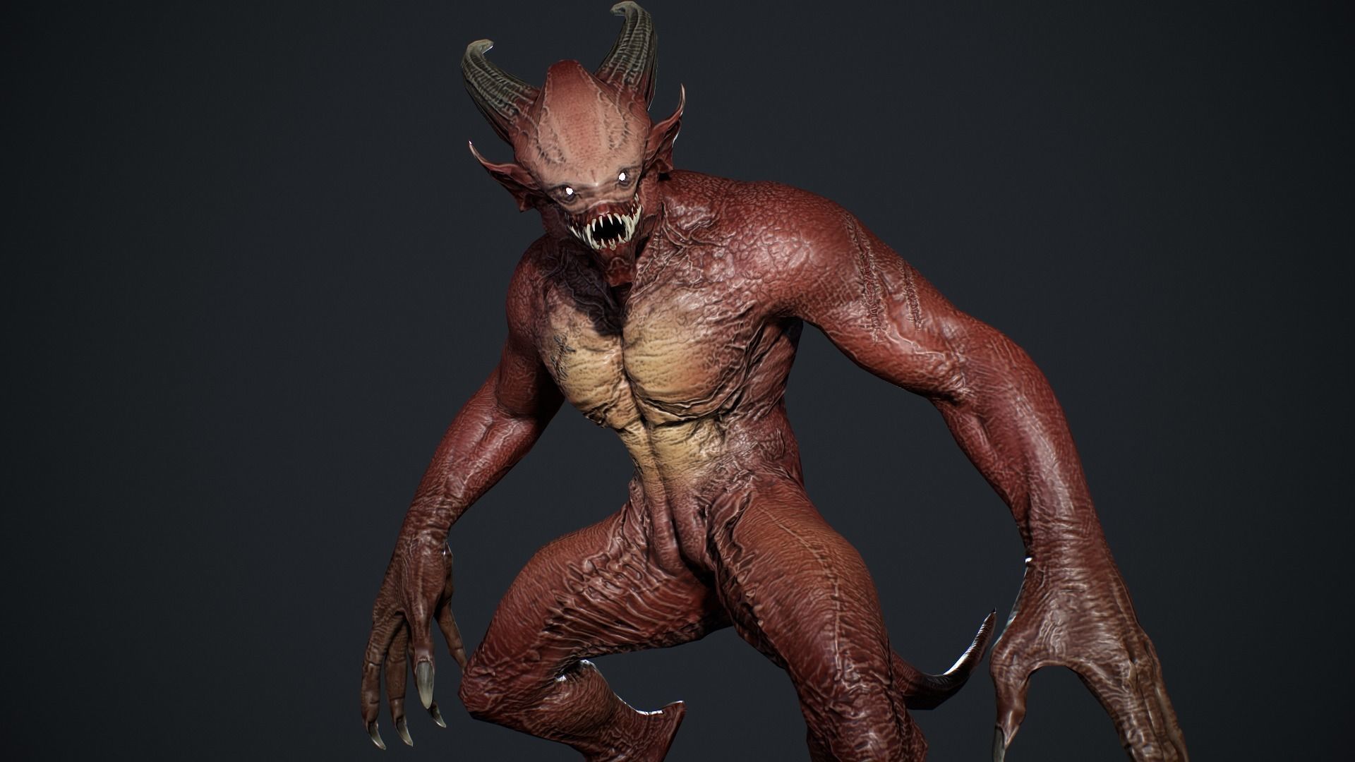 Demon Character 4 Low-poly 3D model_16