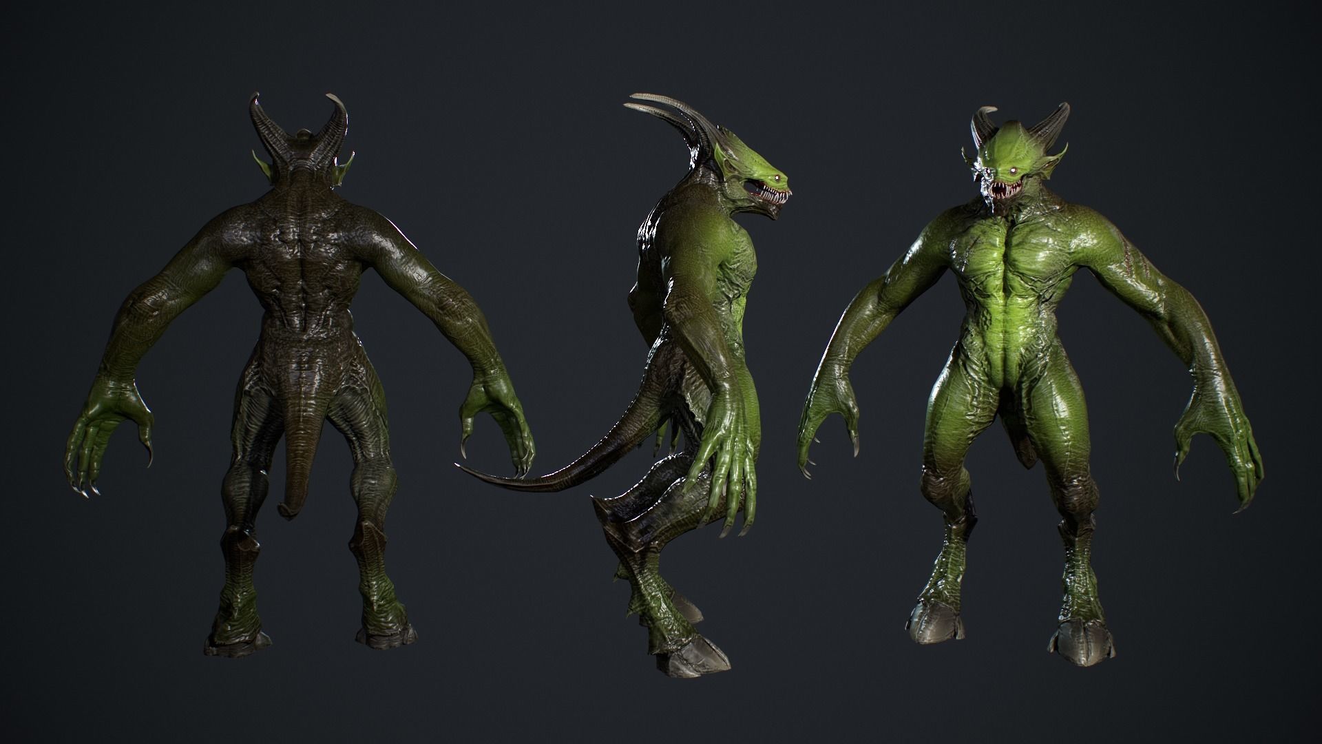 Demon Character 4 Low-poly 3D model_8