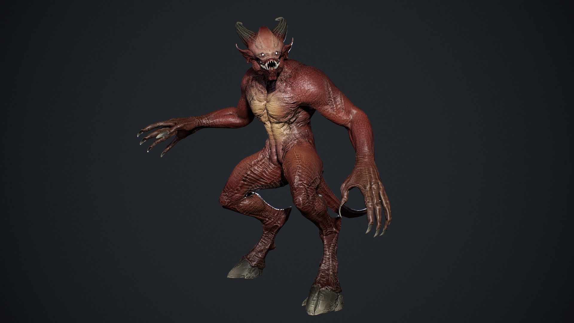 Demon Character 4 Low-poly 3D model_18