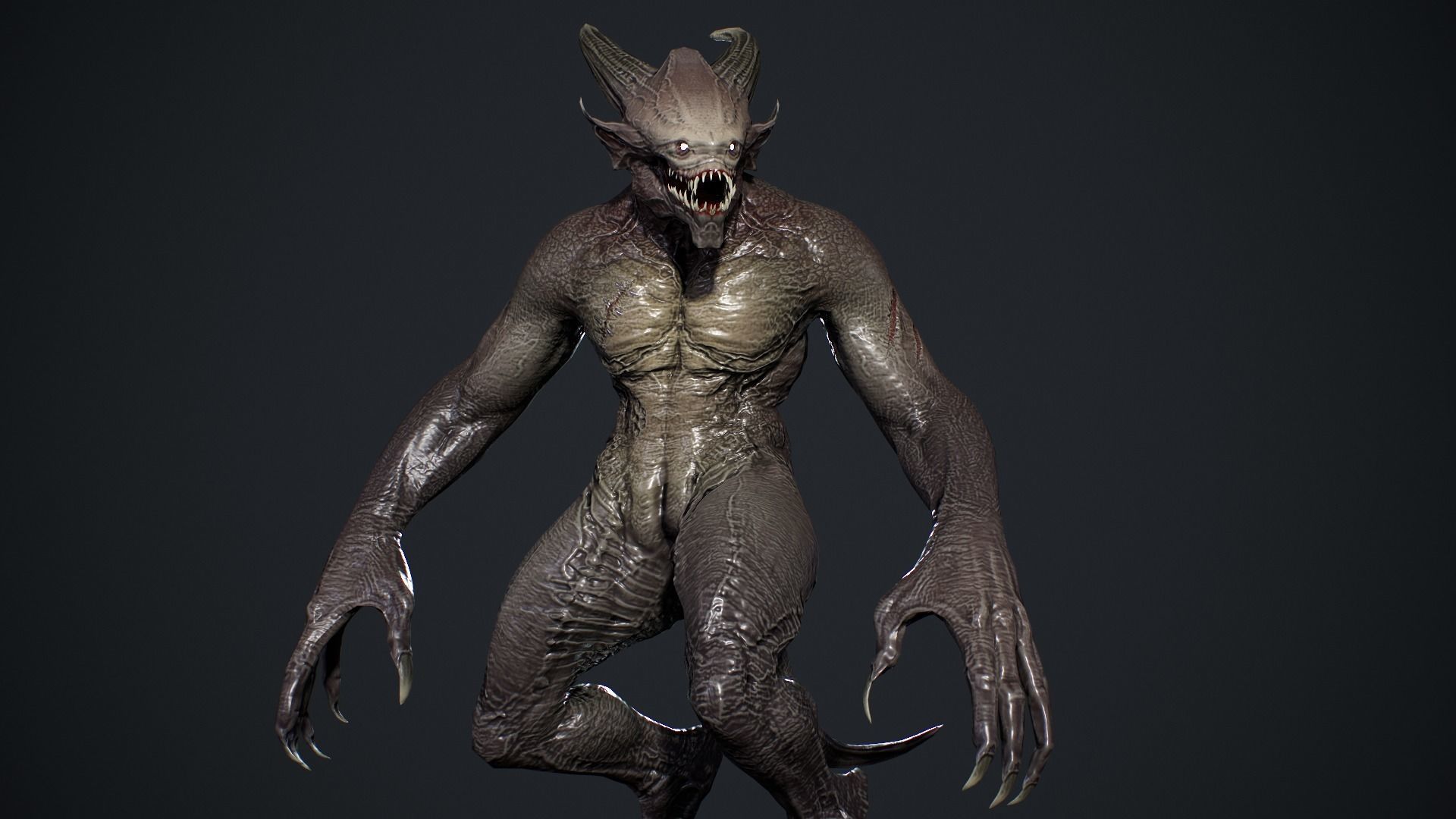 Demon Character 4 Low-poly 3D model_11