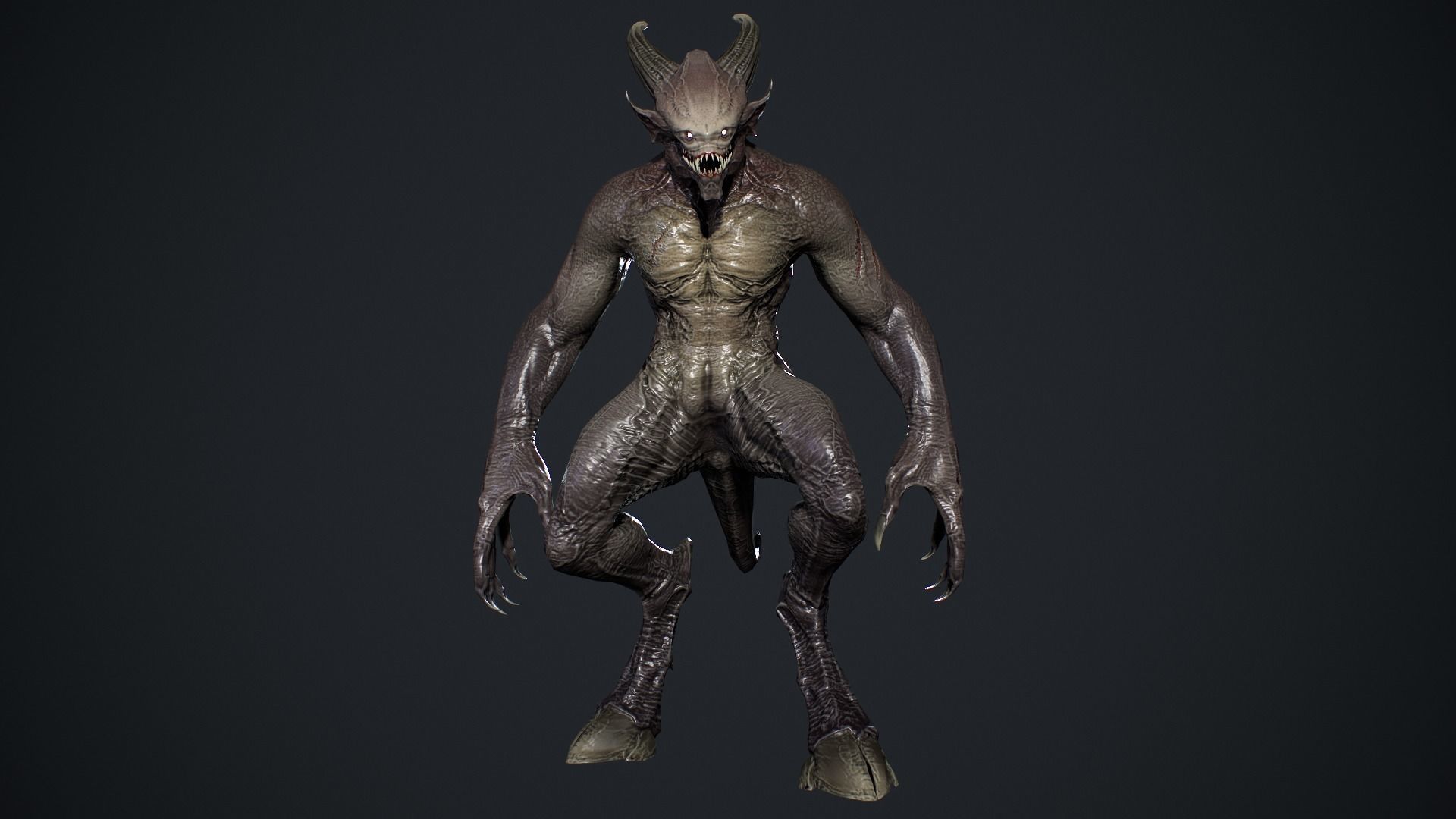 Demon Character 4 Low-poly 3D model_14