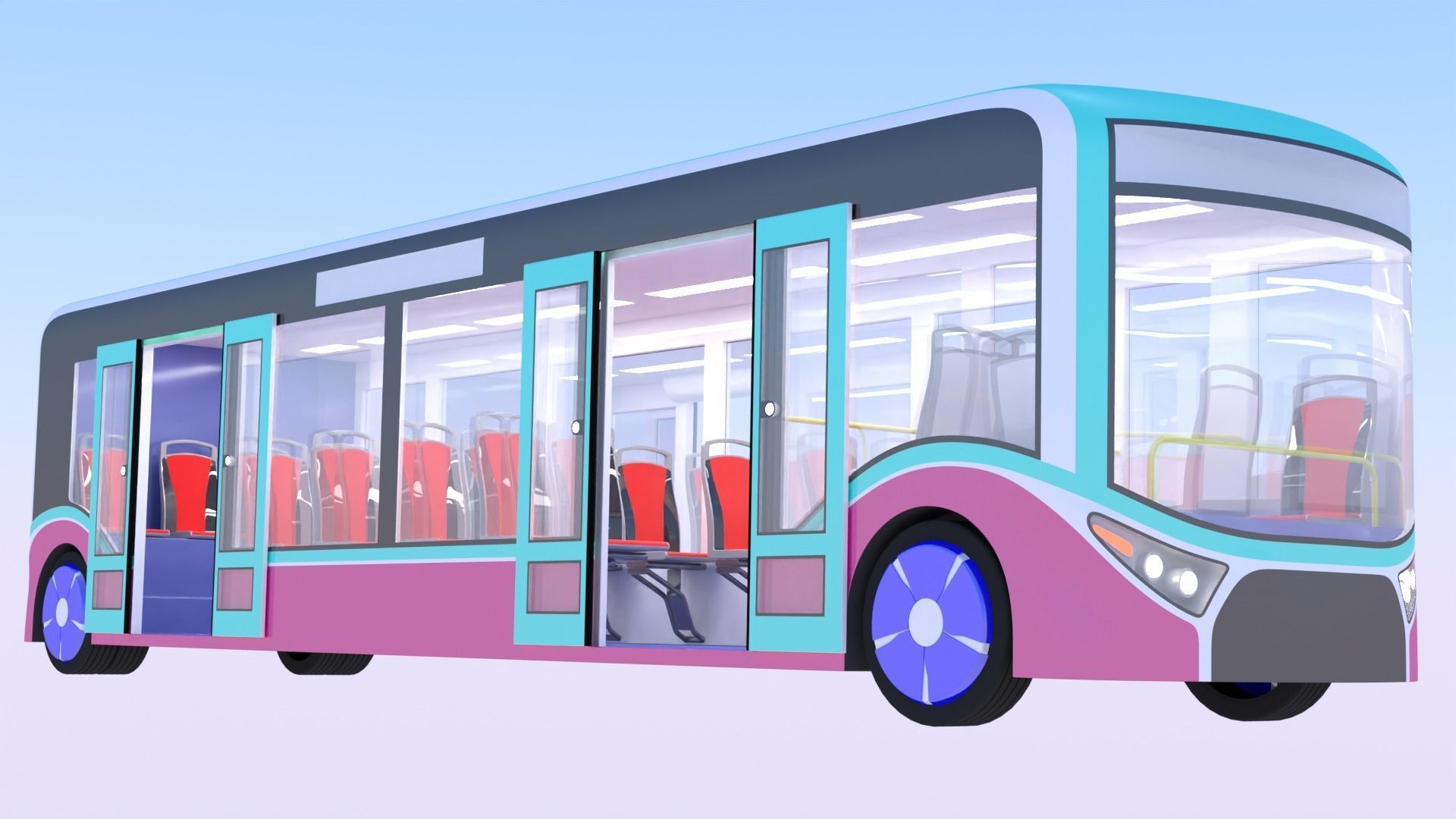 Autonomous city buses collection _9