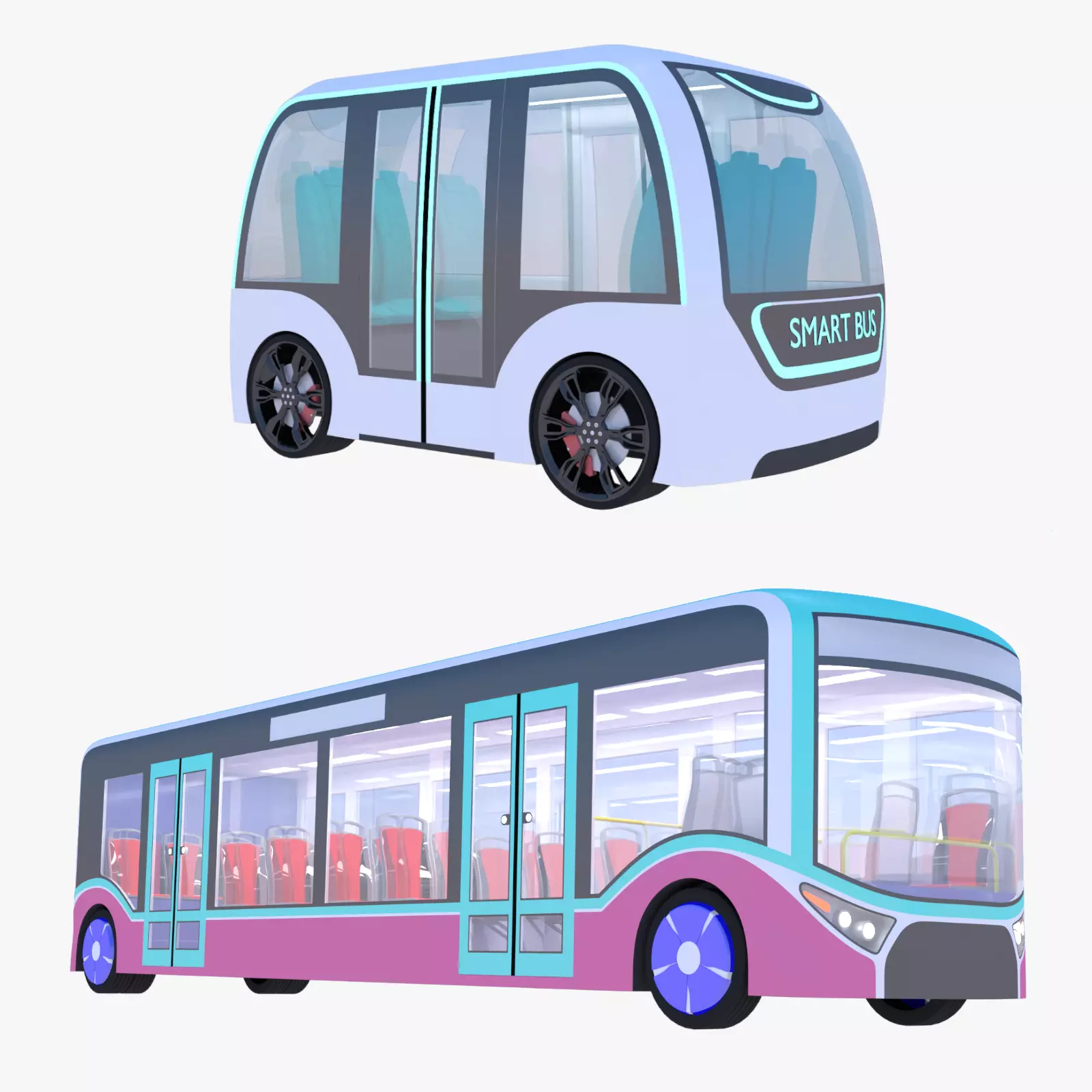 Autonomous city buses collection _0