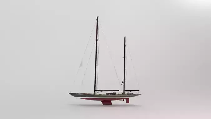 Vitters Sailling yacht 3D model
