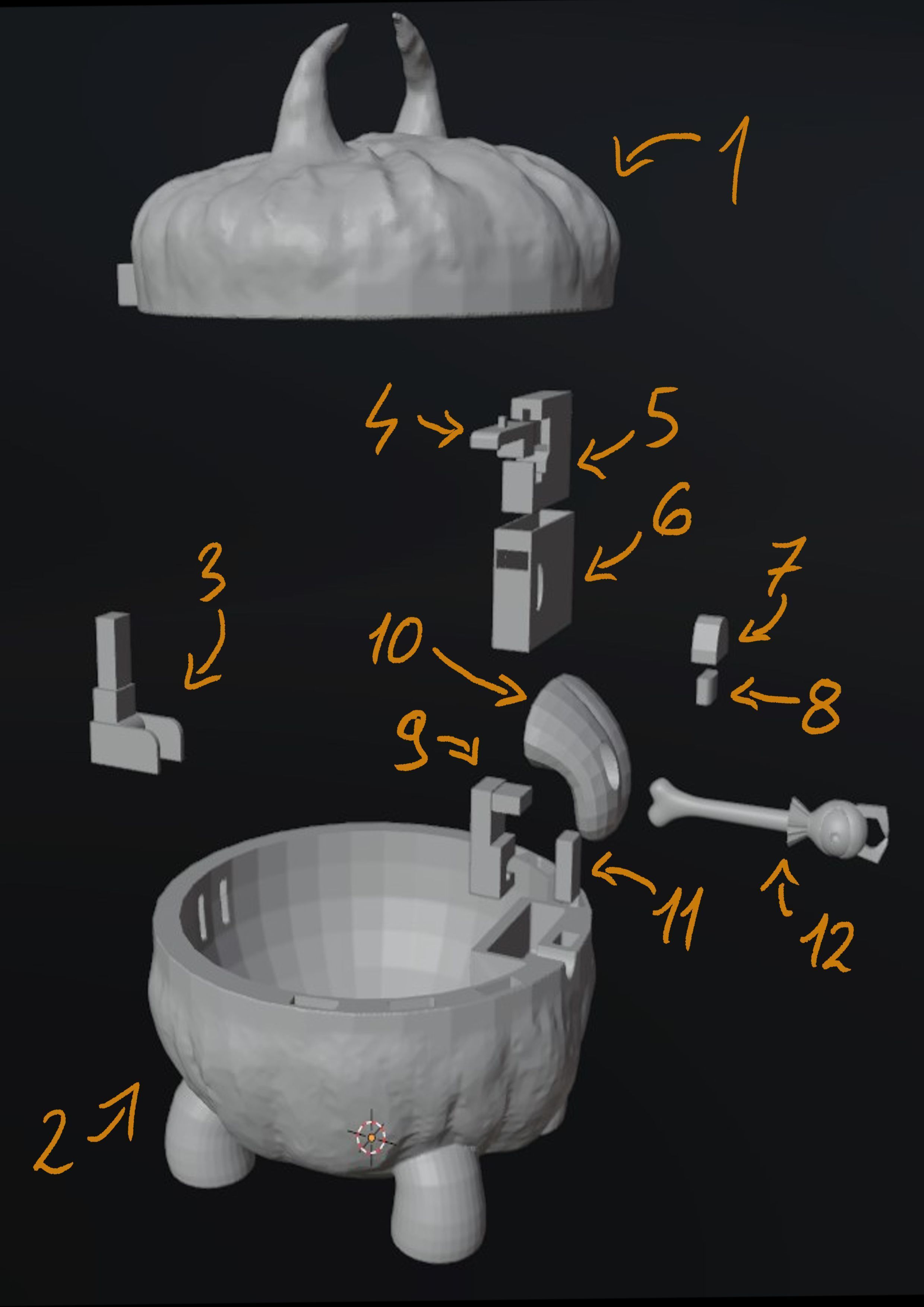 Dont starve - Chester with lock 3D print model 3D print model_5