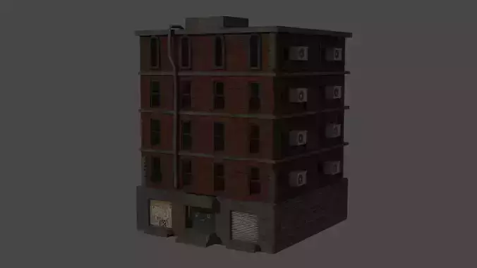 Low Poly Urban city Building