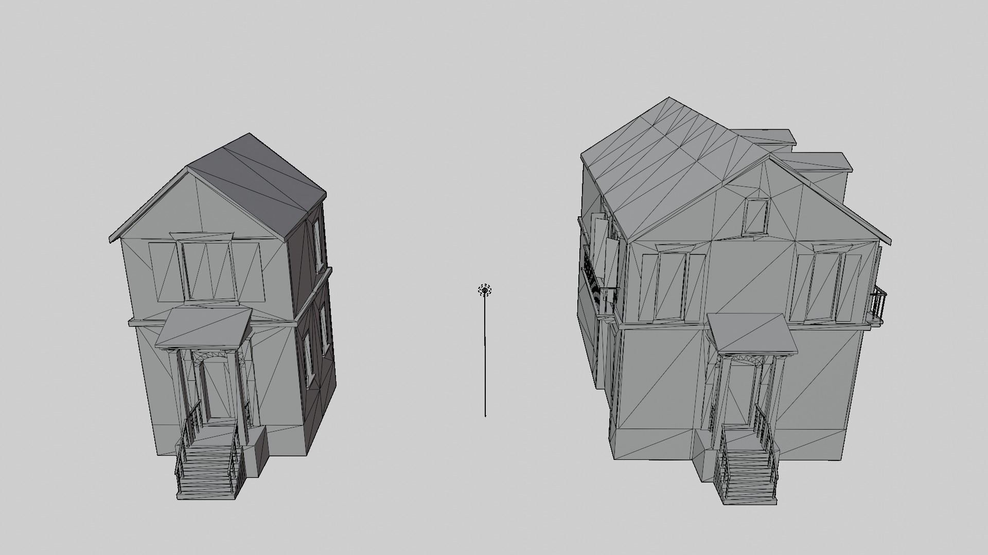 Residential house 03 Low-poly 3D model_22