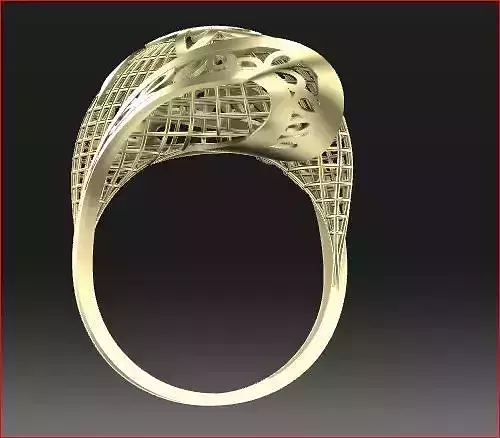 10 Lace style gold ring