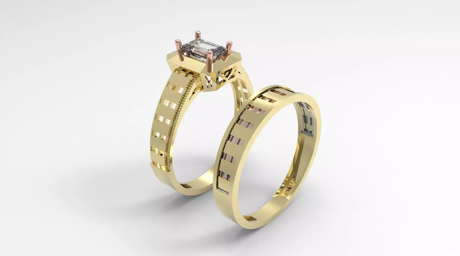 solitaire wedding engagement women ring 3dm stl 3D print model