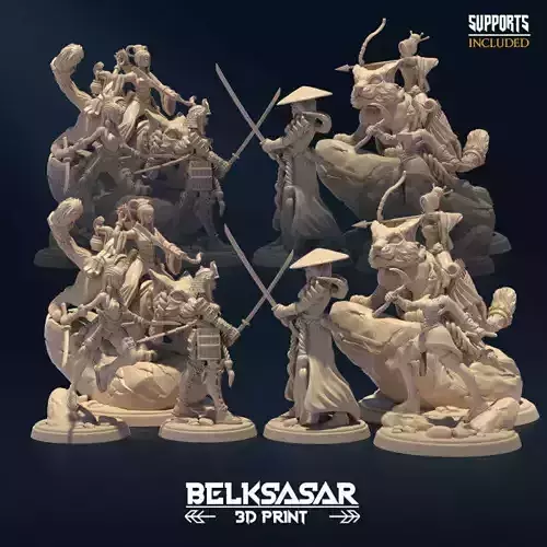 Oriental Battle Nude and Normal