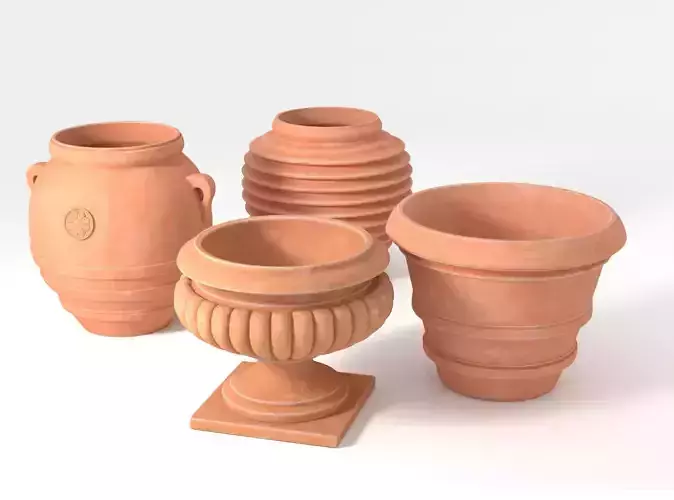 Terracotta Garden Pot Set