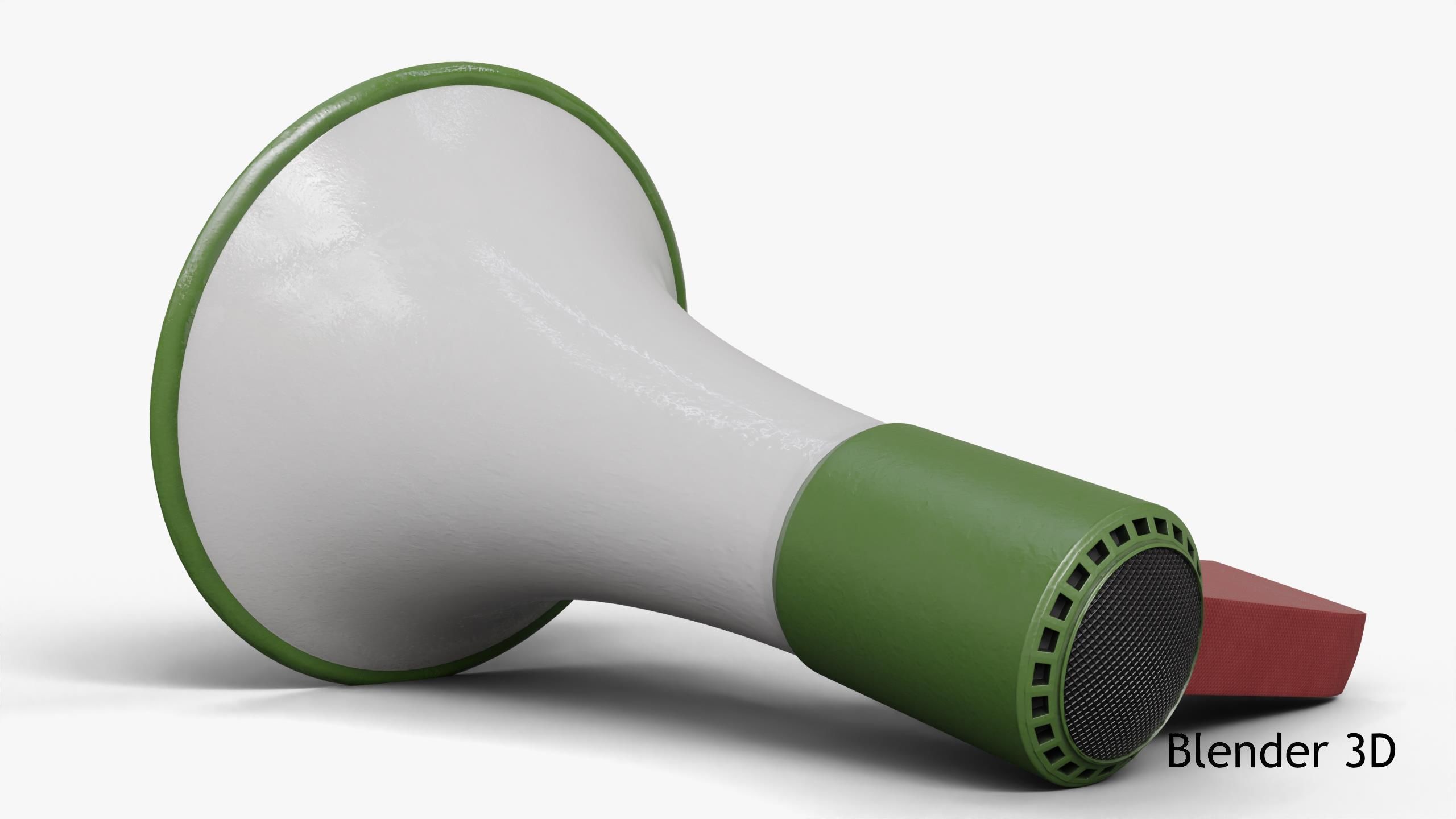 Electronic Megaphone 3D model_7