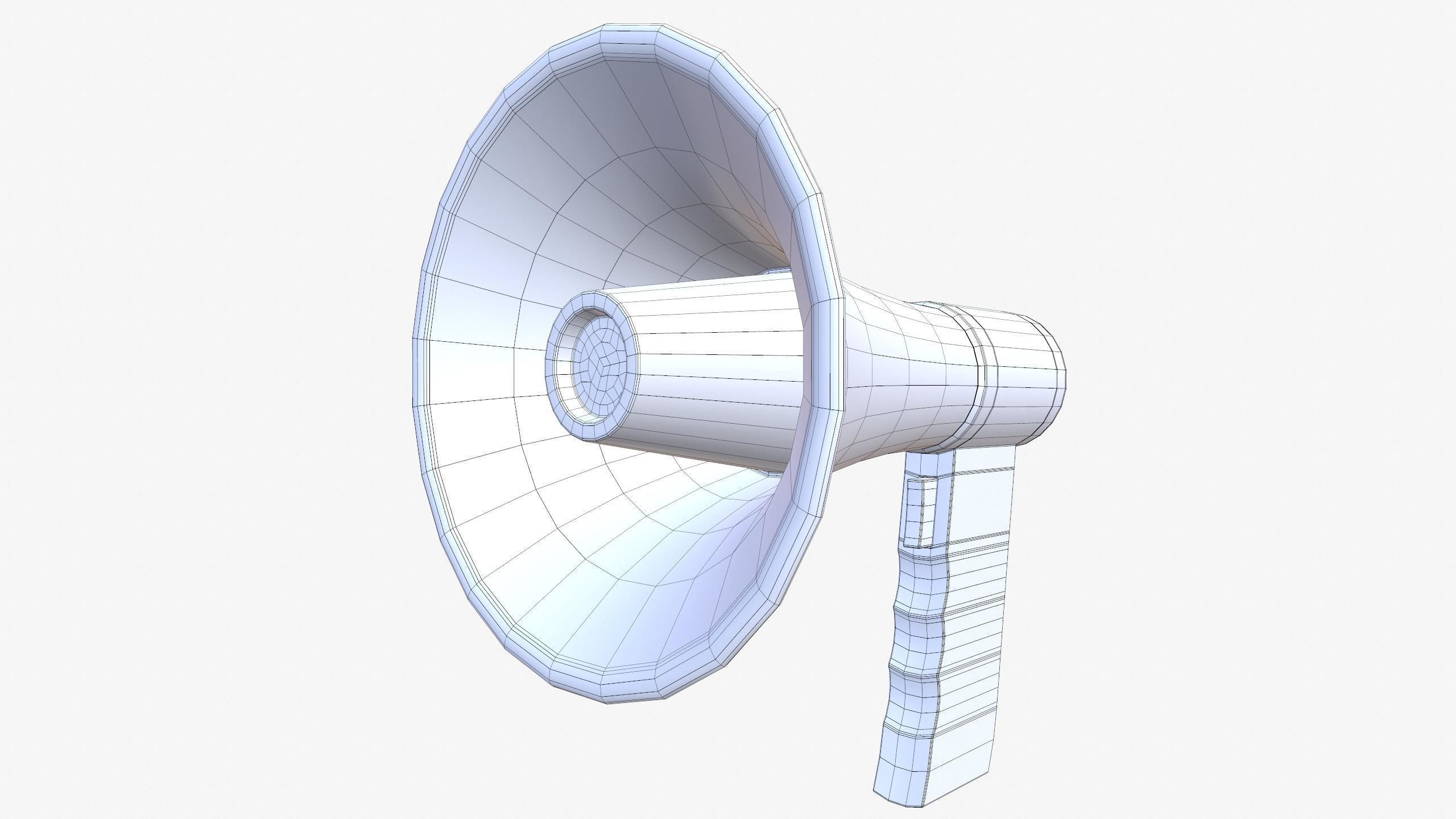 Electronic Megaphone 3D model_12