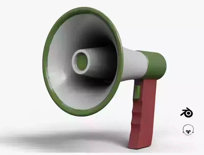 Electronic Megaphone 3D model
