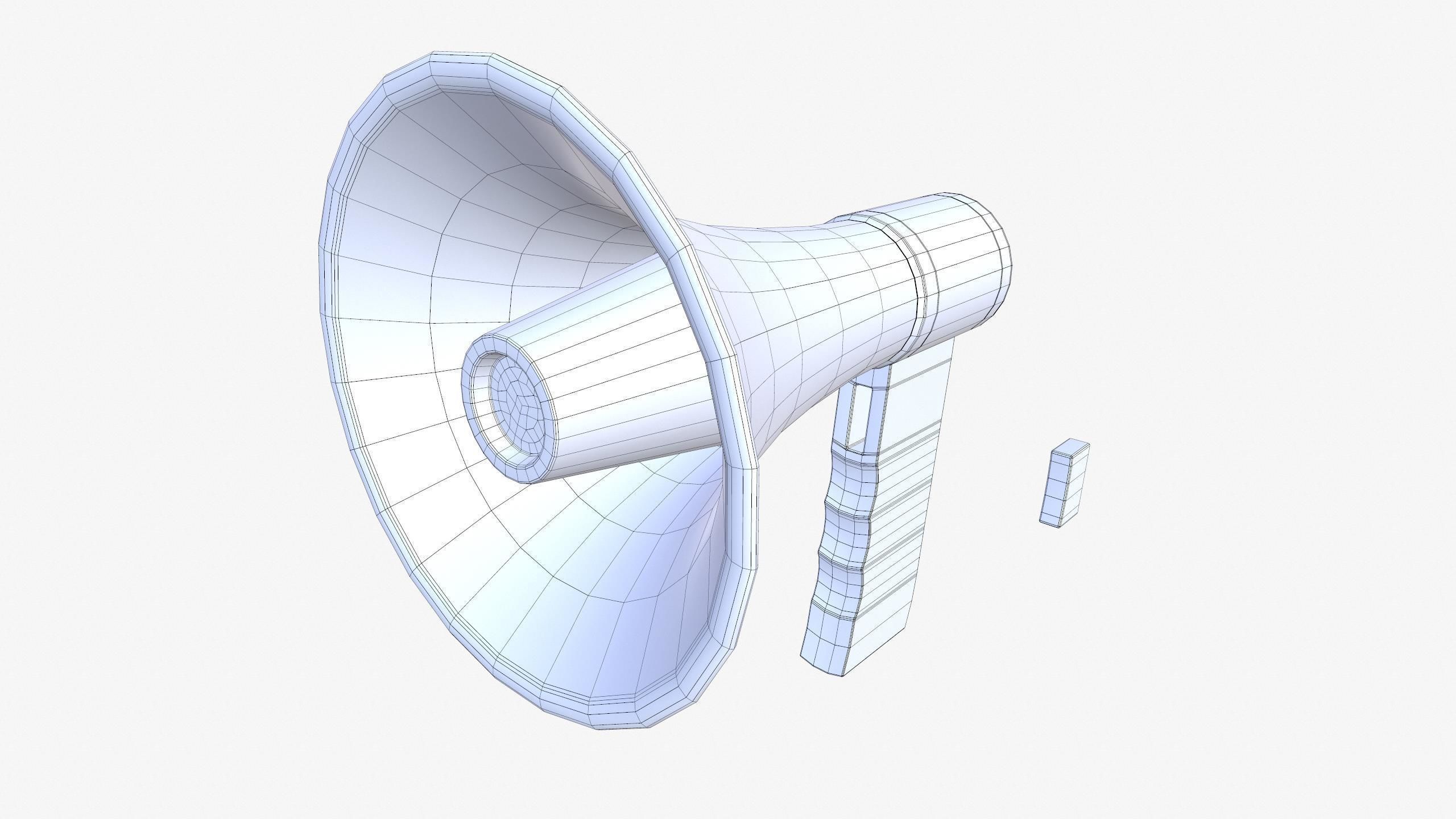 Electronic Megaphone 3D model_24