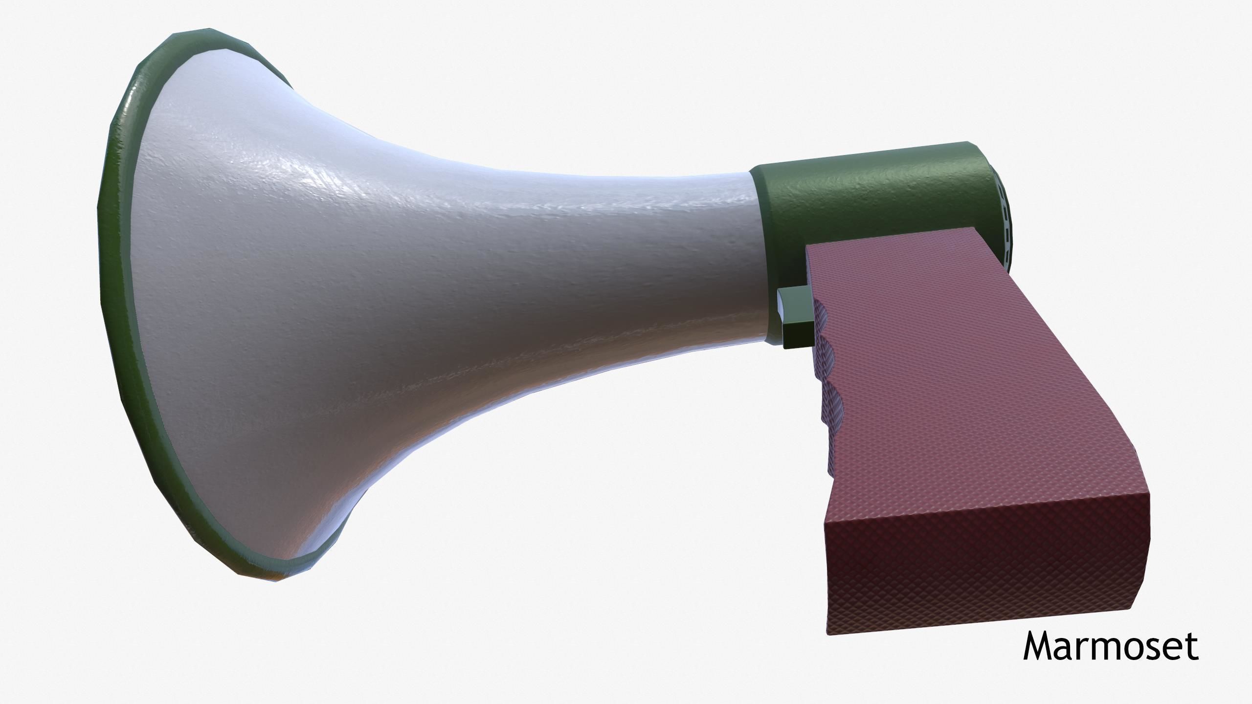 Electronic Megaphone 3D model_11