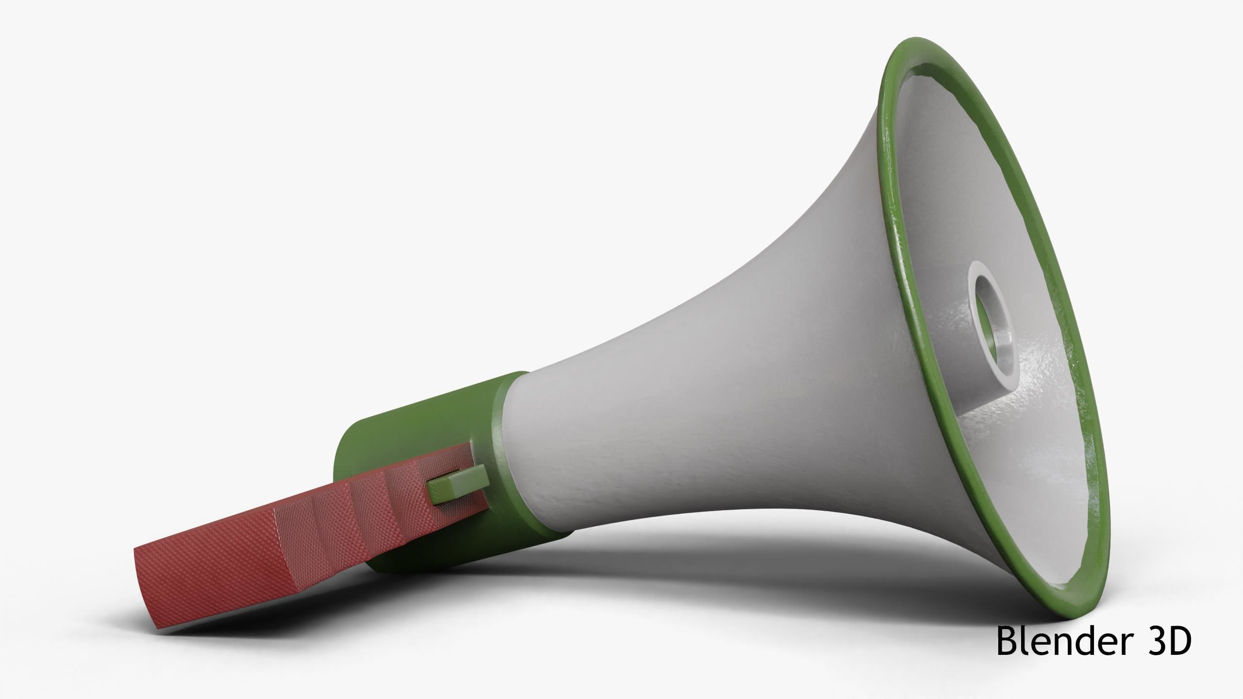 Electronic Megaphone 3D model_6